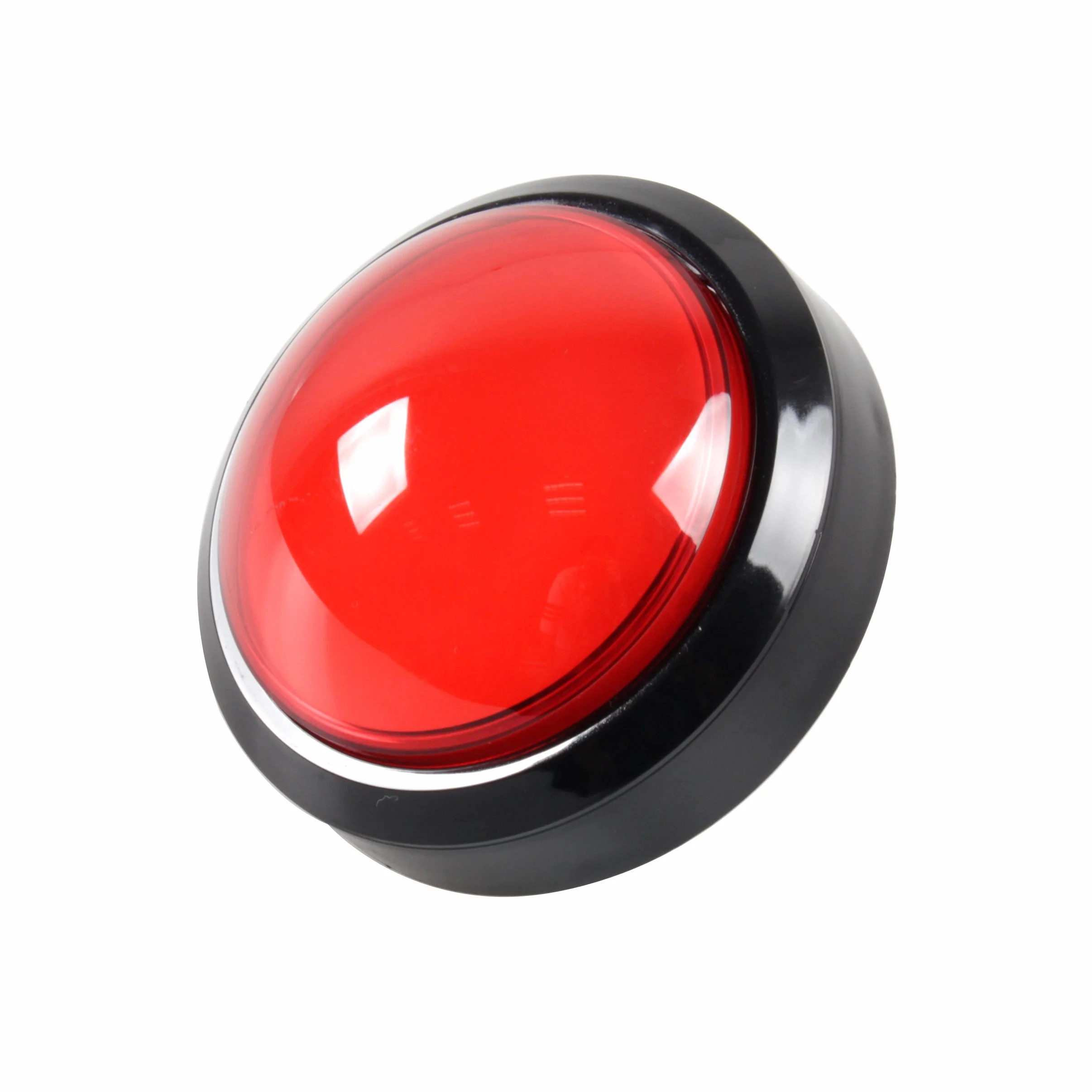 EG STARTS 4 Pouces 100mm Big dôme 12V LED Boutons poussoirs pour Arcade Machine Jeux vidéo Pièces (Rouge)