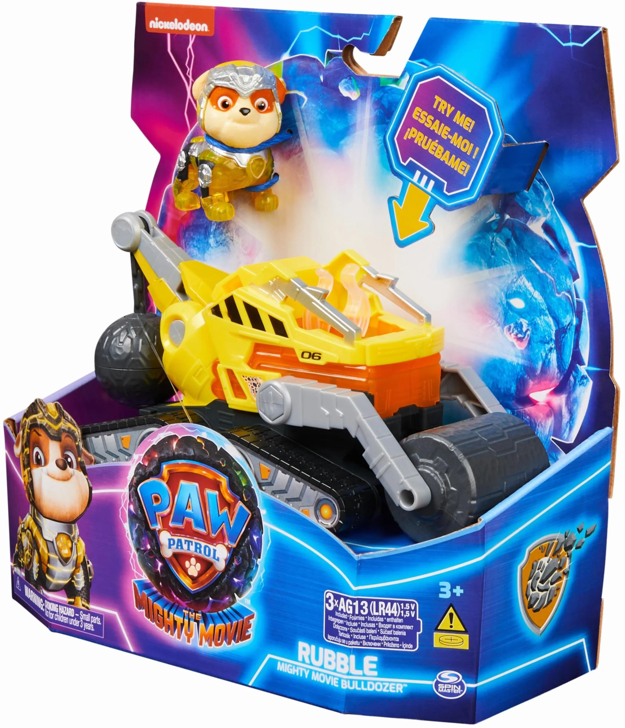 Paw Patrol Pat Patrouille Véhicule Figurine Ruben Voiture Collection Sons Lumières Jouet Enfant 3 Ans+