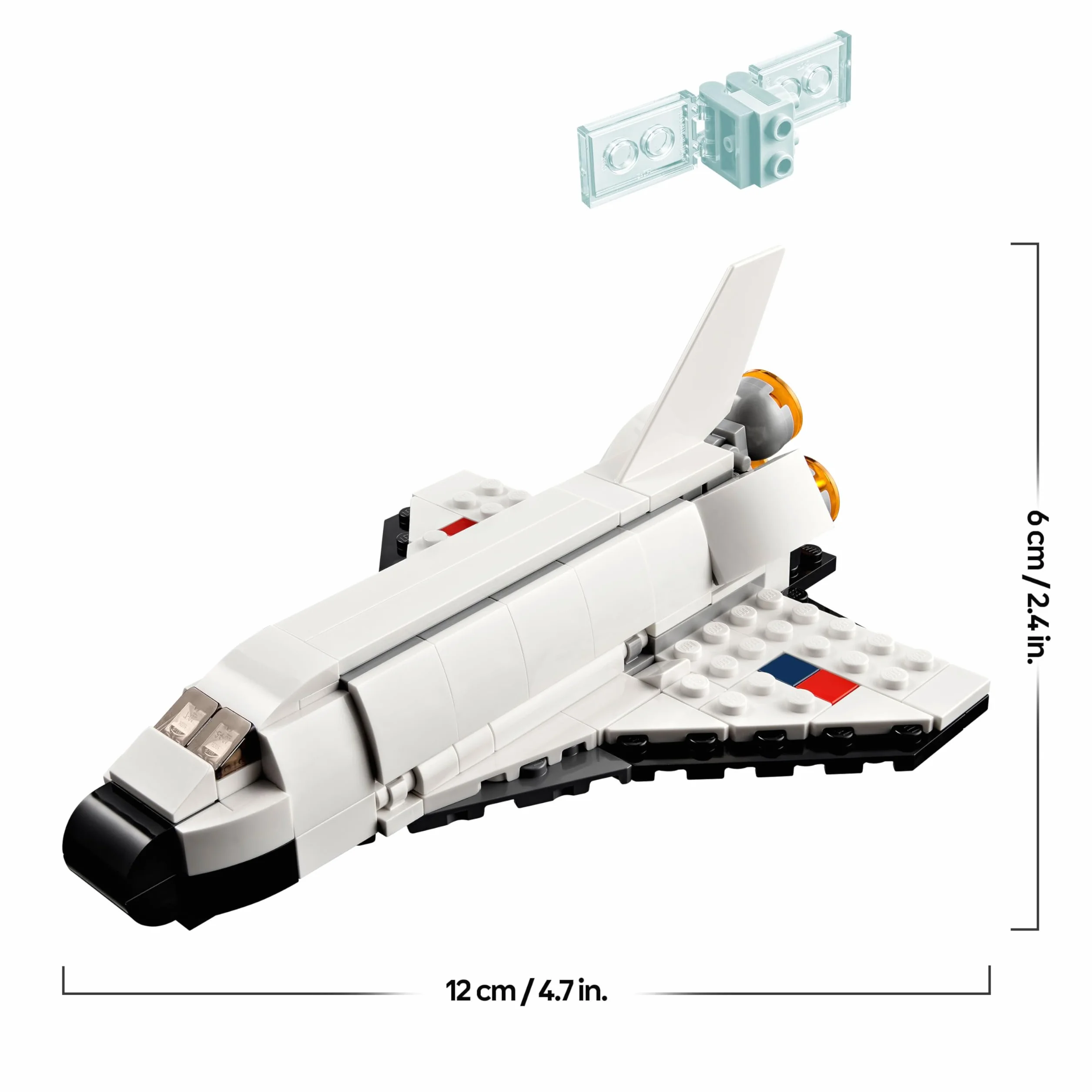 LEGO 31134 Creator 3-en-1 La Navette Spatiale, Jouet de Construction pour Enfants Dès 6 Ans