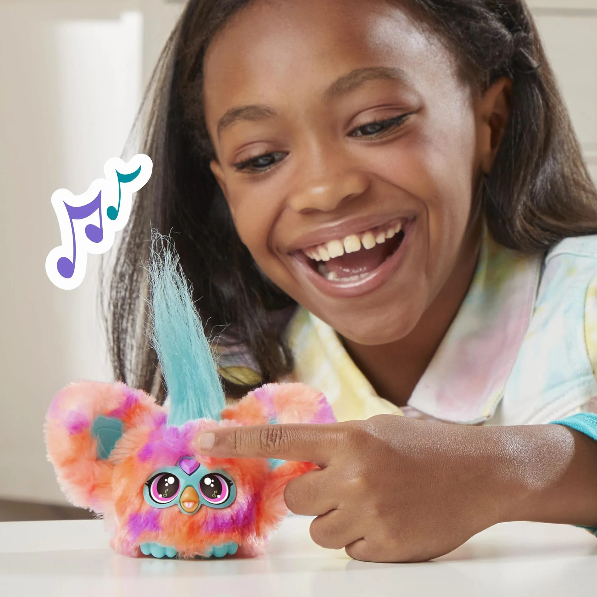 Furby Furblets Ree-Mix Mini Peluche électronique Corail
