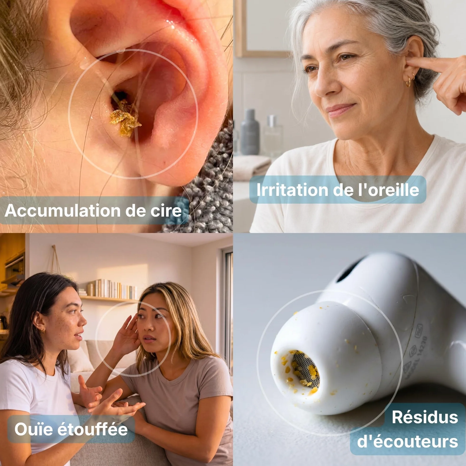 Medi Grade Kit Nettoyeur Oreille 300ml Vaporisateur Pompe Seringue Sécurité Cérumen