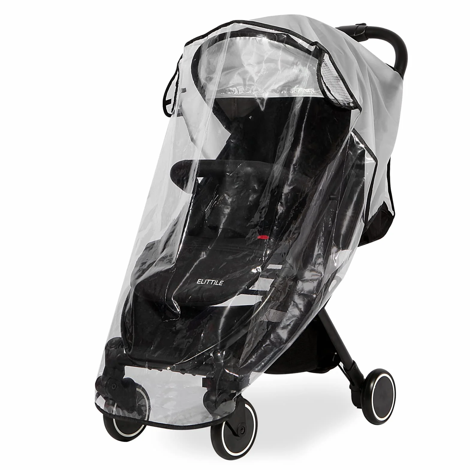 Habillage Pluie Universelle pour Poussette - Protection Pluie Poussette Universelle contre les intempéries et le vent