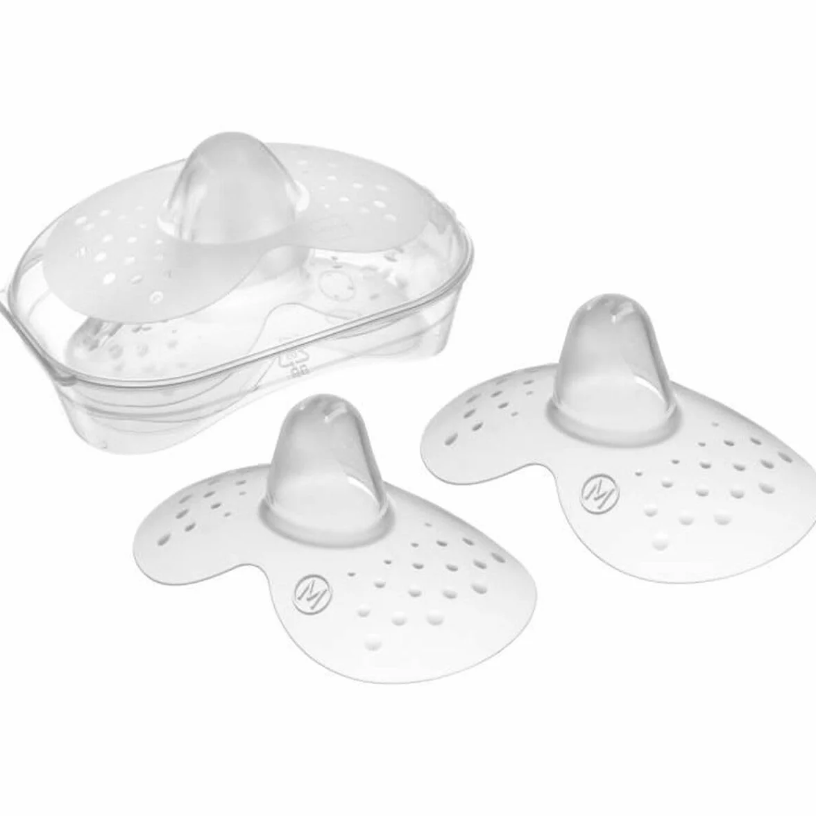 Bouts de sein en silicone taille M 20 mm – Lot de 2 accessoire allaitement avec boîte de stérilisation