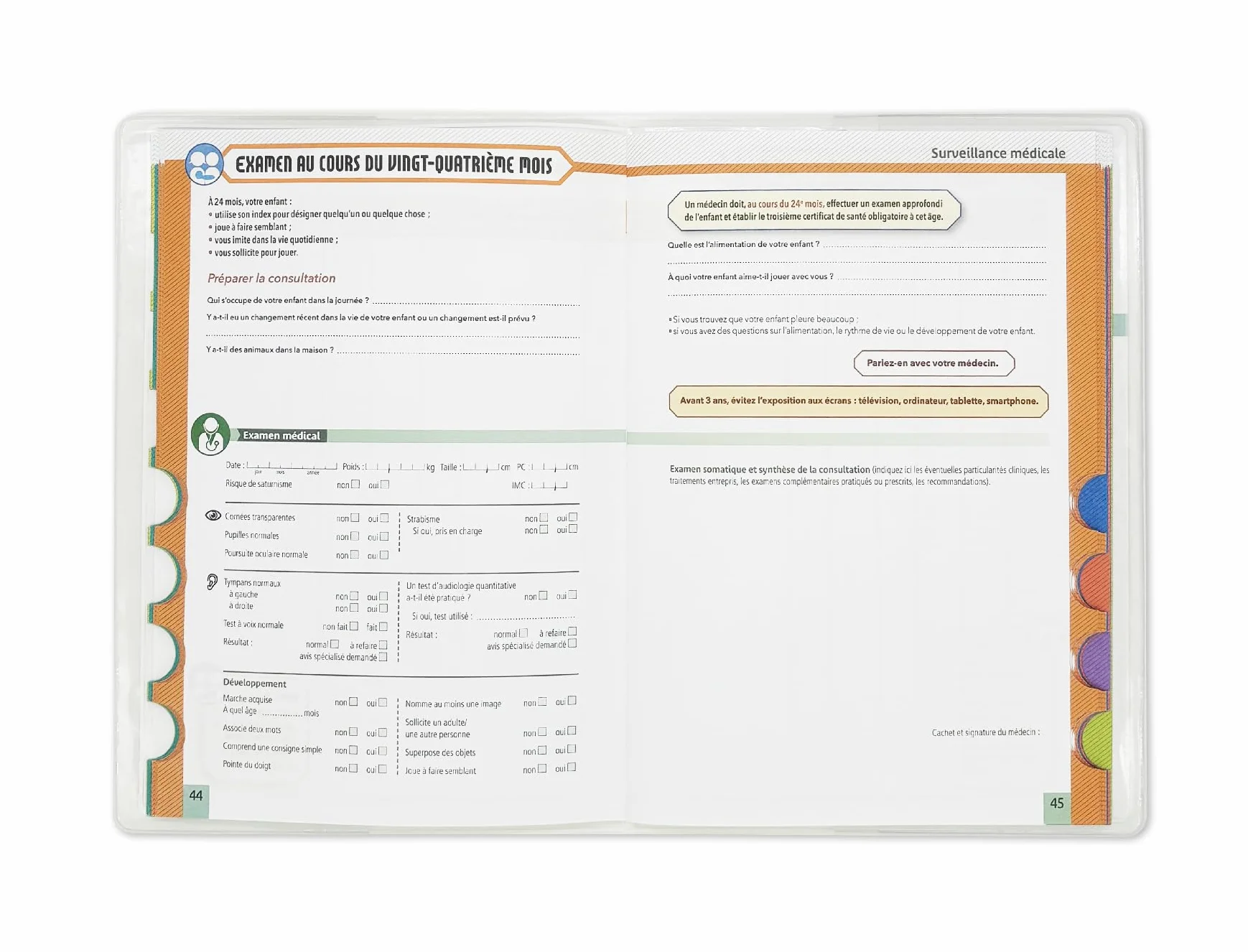 Nemau Protège Carnet de Santé Enfant Adulte Housse Souple Lavable Format Universel Motifs Modernes Boho