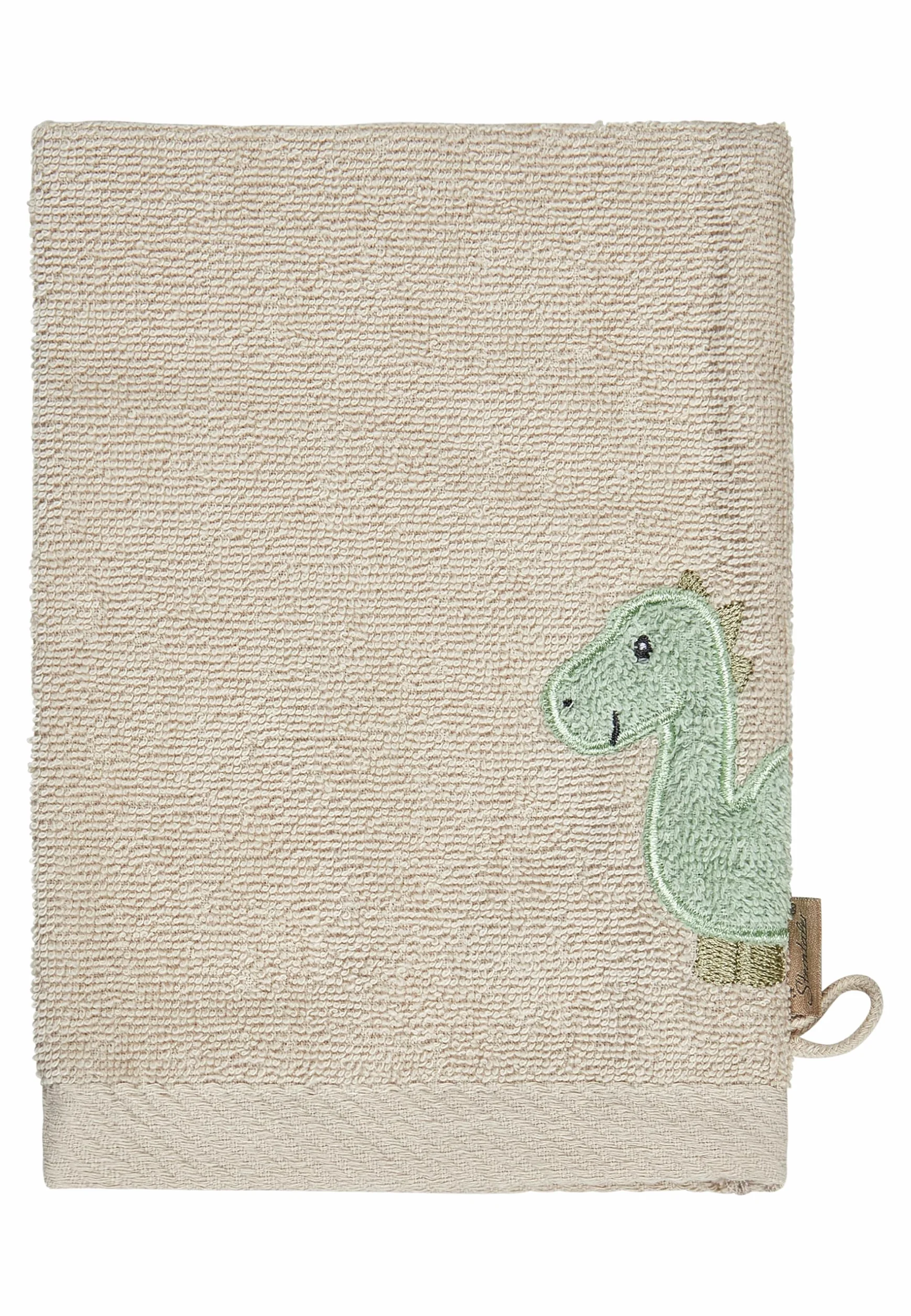 Sterntaler Dino Rexi Lot de 2 gants de toilette en tissu éponge pour bébé en coton absorbant Bleu