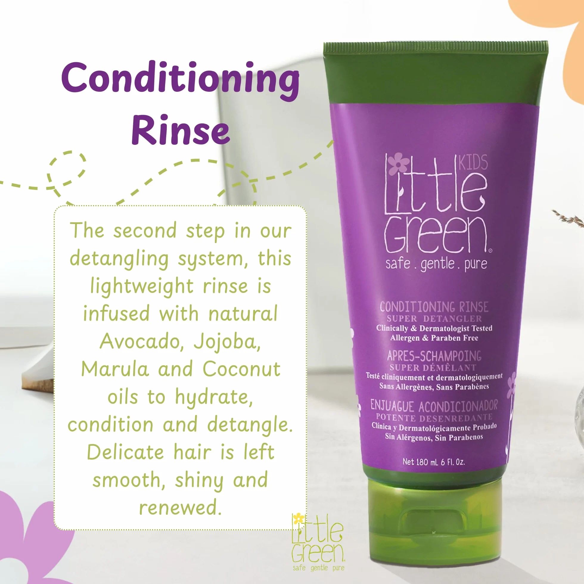 Little Green Kids Rinse après-shampoing 180 ml