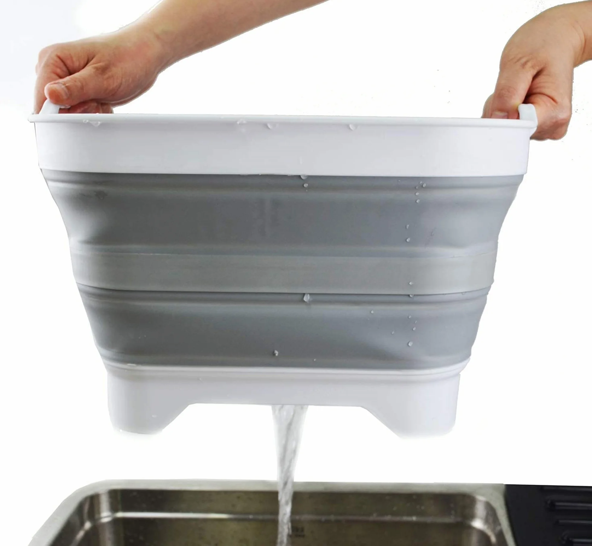 C.A.O. Bassine rétractable 9 litres Polypropylène/TPR 32,5x38,5x18 cm (dépliée) 7 cm (pliée)