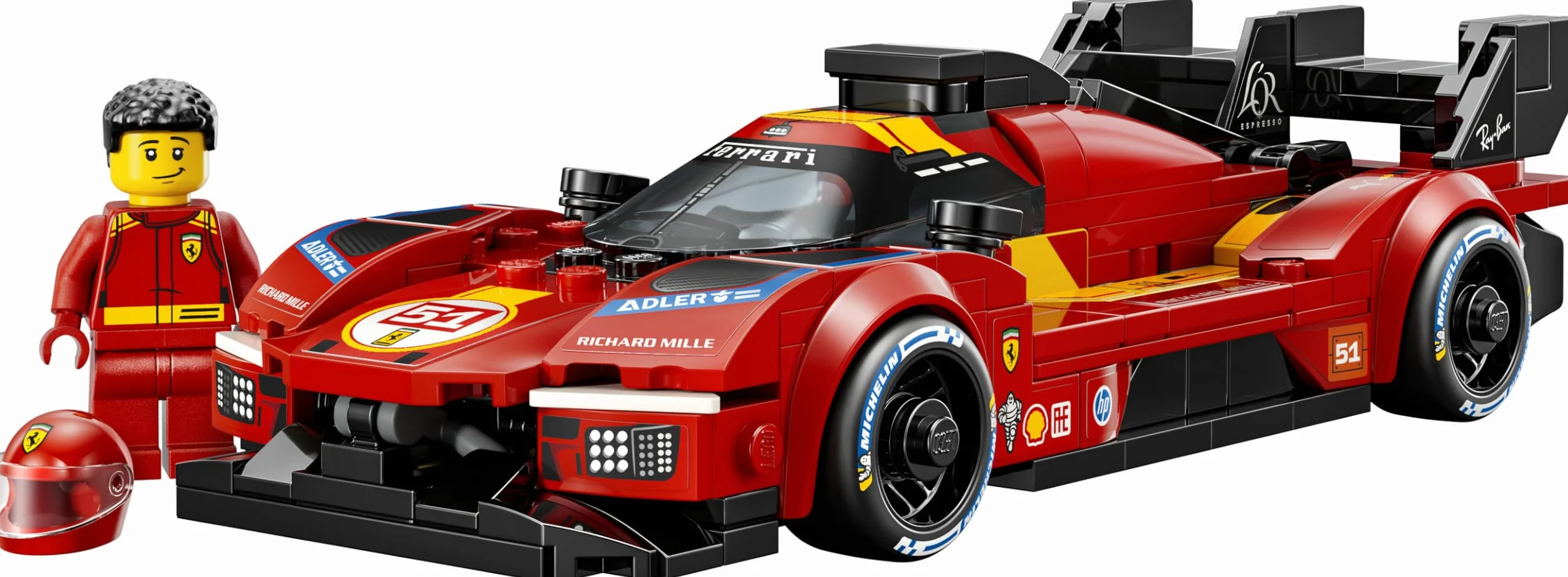 LEGO Speed Champions Ferrari 499P Voiture de Course Maquette STEM Minifigurine Collector Cadeau Sport Automobile 9 Ans 77261