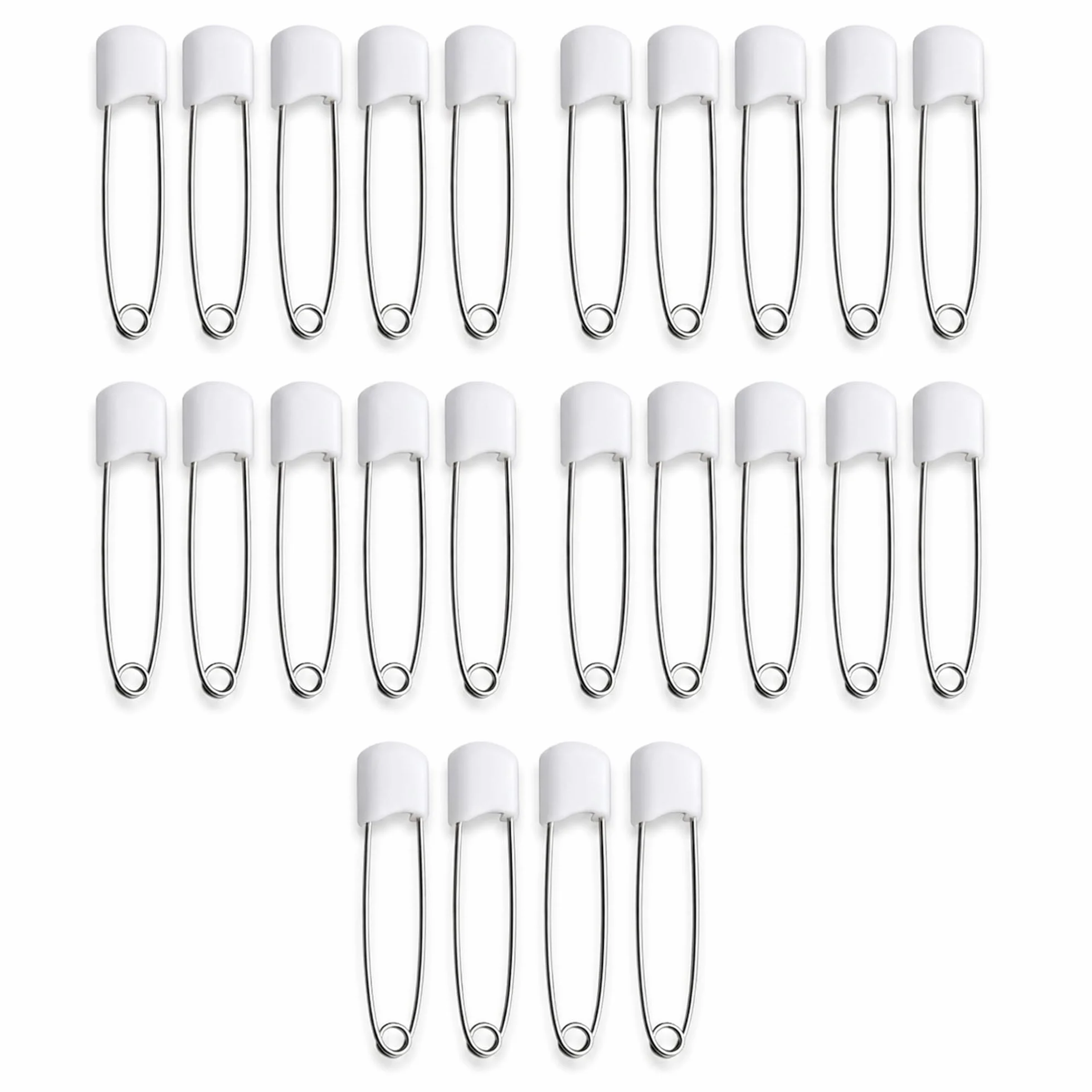 Épingles à nourrice en plastique 5,6 cm pour couches bébé, attaches de sécurité durables