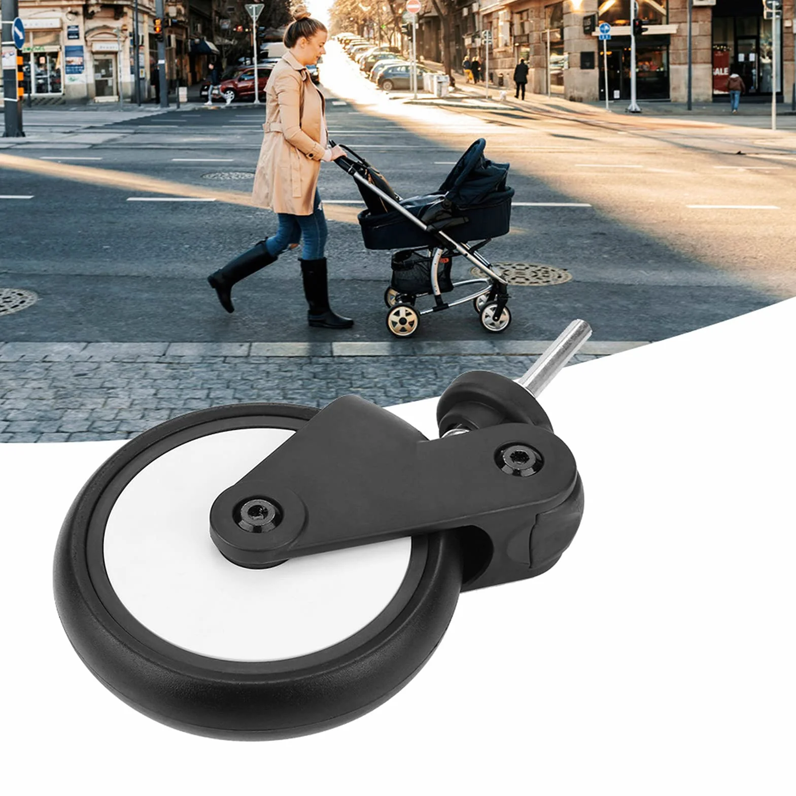 Babyzen Yoyo Roues en Caoutchouc Avant pour Poussette, Accessoires de Rechange
