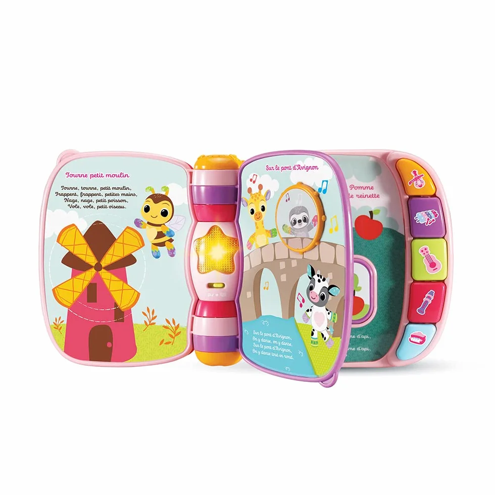 VTech Super Livre Enchanté des Baby Loulous Rose Livre interactif Bébé 6-36 Mois Français