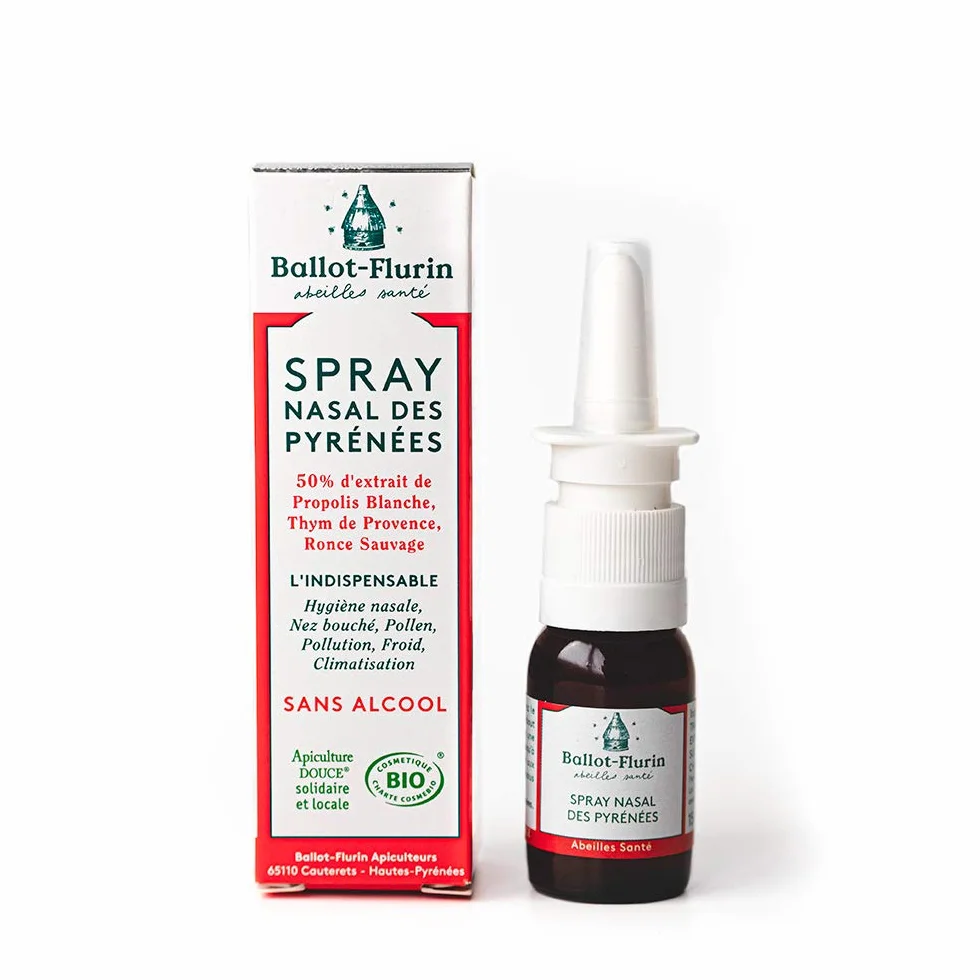 Ballot Flurin Spray Nasal Hygiène Nasale Propolis & Plantes Bio 15 ml