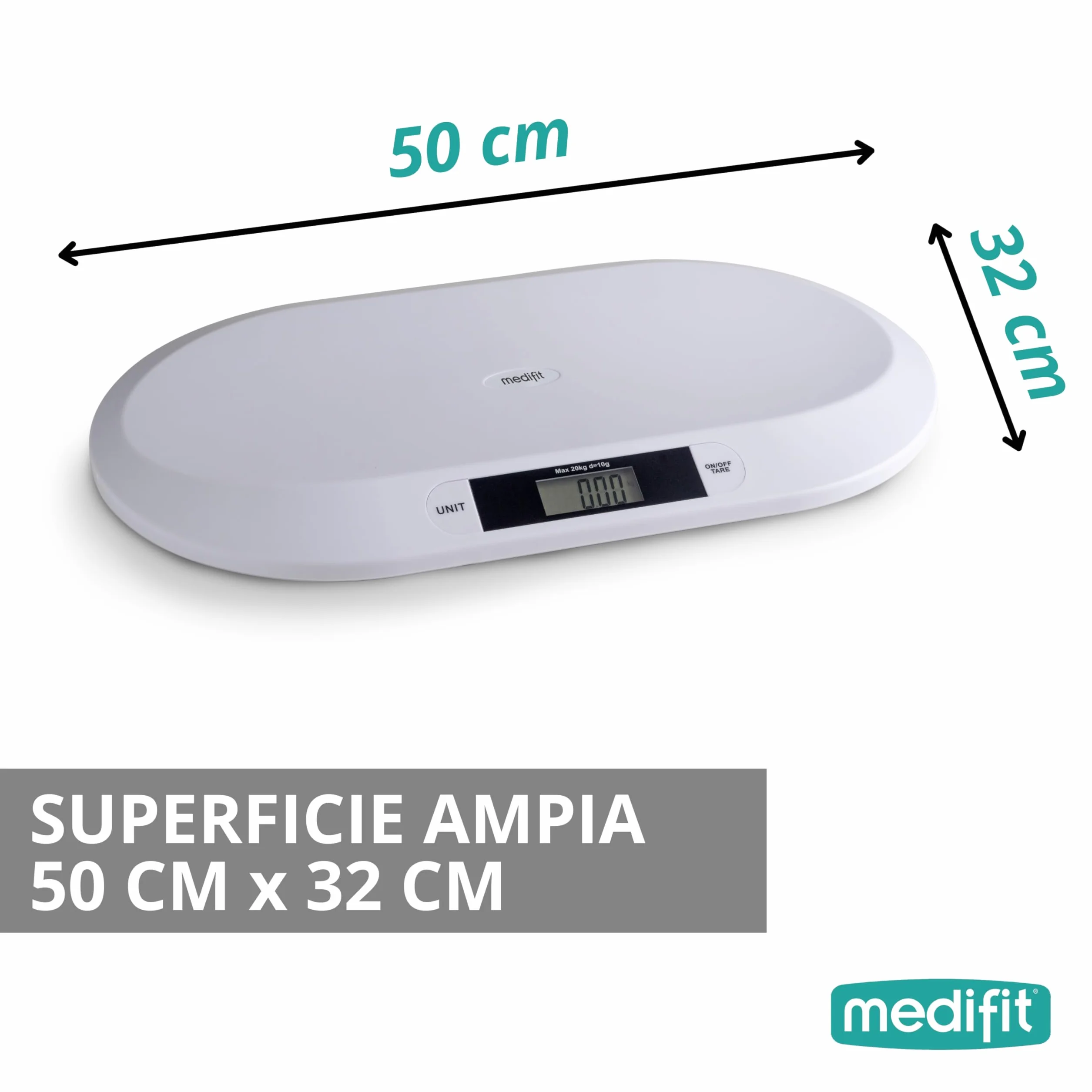 Innoliving INMD-039 Balance de bébé numérique haute précision 20 kg écran LCD