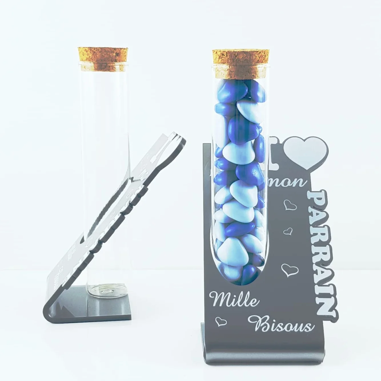 Soliflores Parrain Marraine Cadeau Baptême Noël Lot de 2