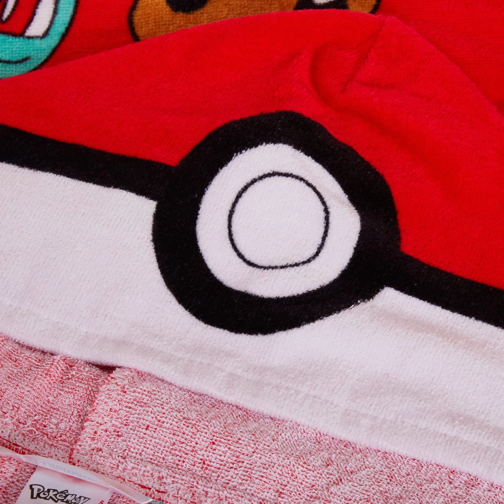 Pokémon Serviette à Capuche 100% Coton Enfants Poncho Pokeball Pikachu Plage Bain Wrap