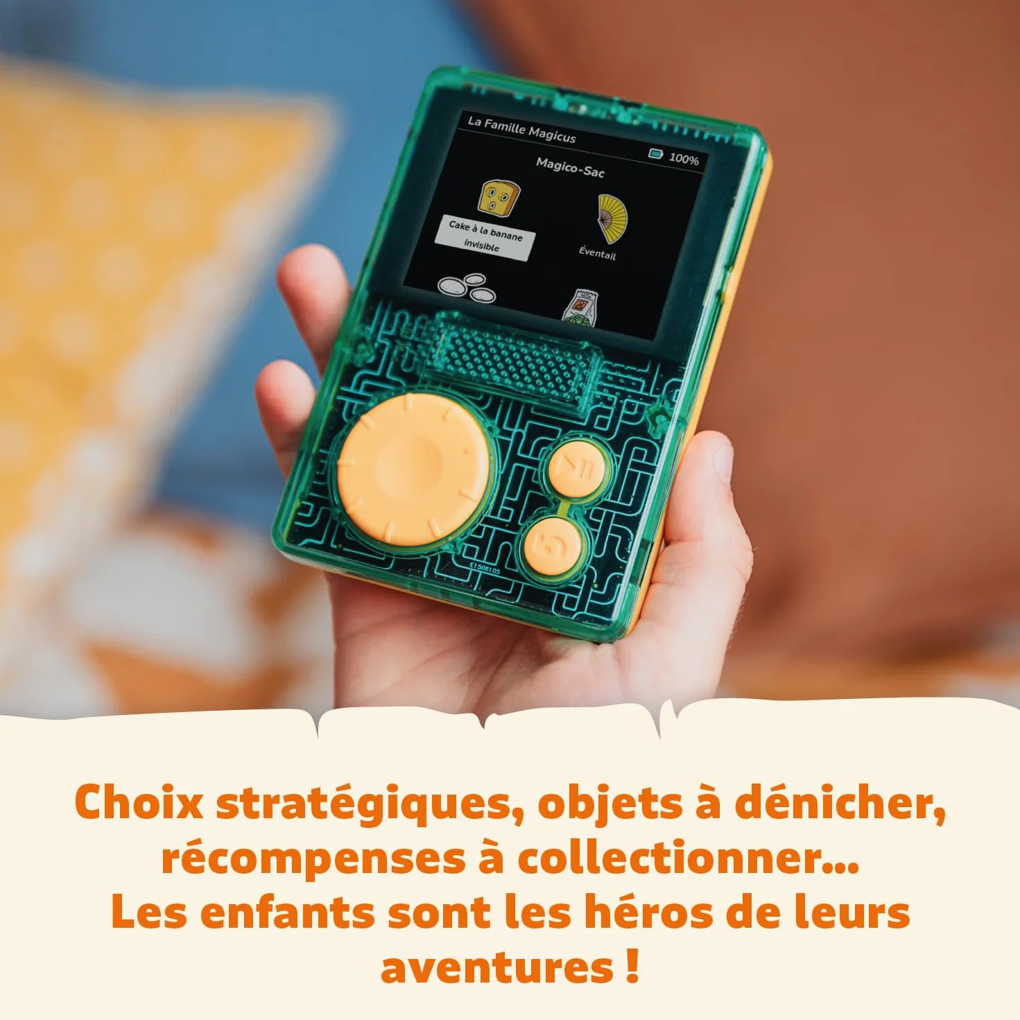 Lunii Pack Baladeur Audio FLAM Coque Antichocs Protection Officielle Verte 2h45 Histoires à Jouer Télécharger Dès 7 Ans Fabriquée France