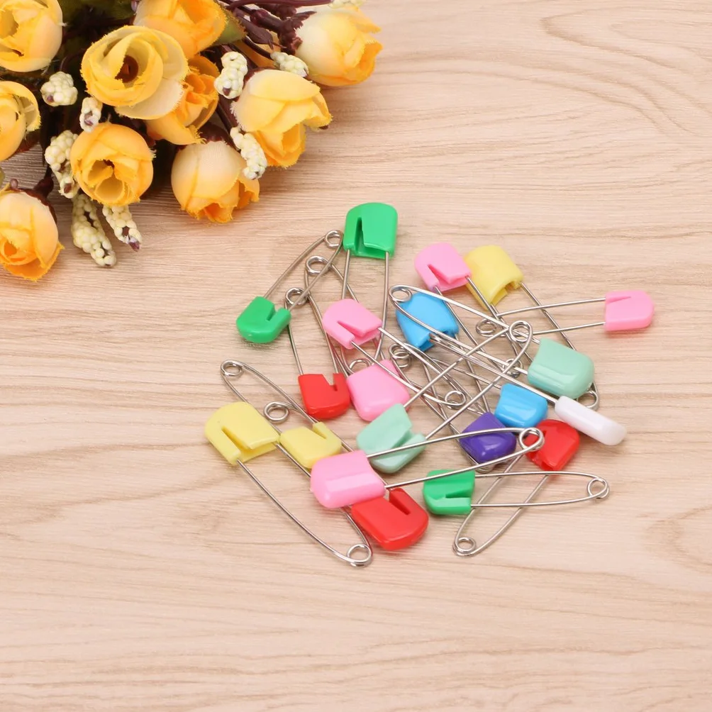 Épingles à nourrice colorées 5,1 cm lot de 20 pour couches bébé