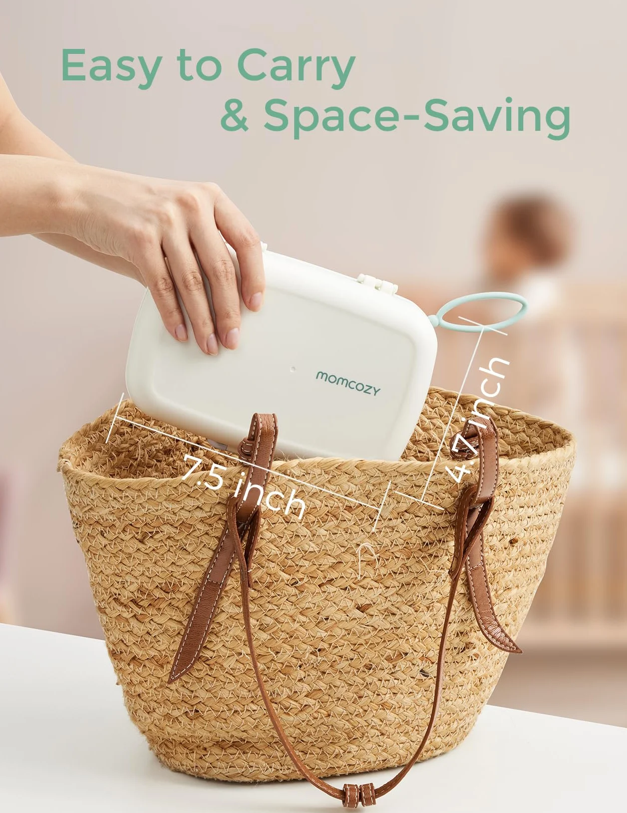 Momcozy Kit Nettoyage Biberon Silicone avec Brosse Tétine Écouvillon Boîte Rangement Support Séchage