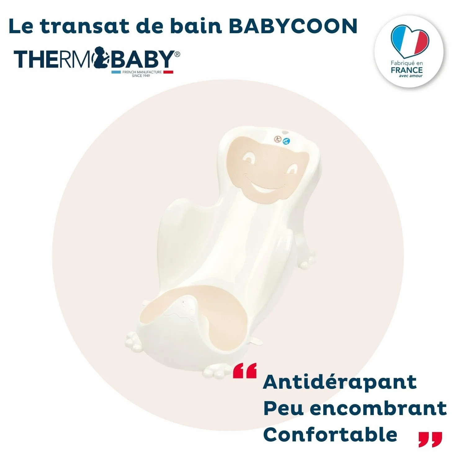 Anneau THERMOBABY de bain babycoon Transat Marron glacé