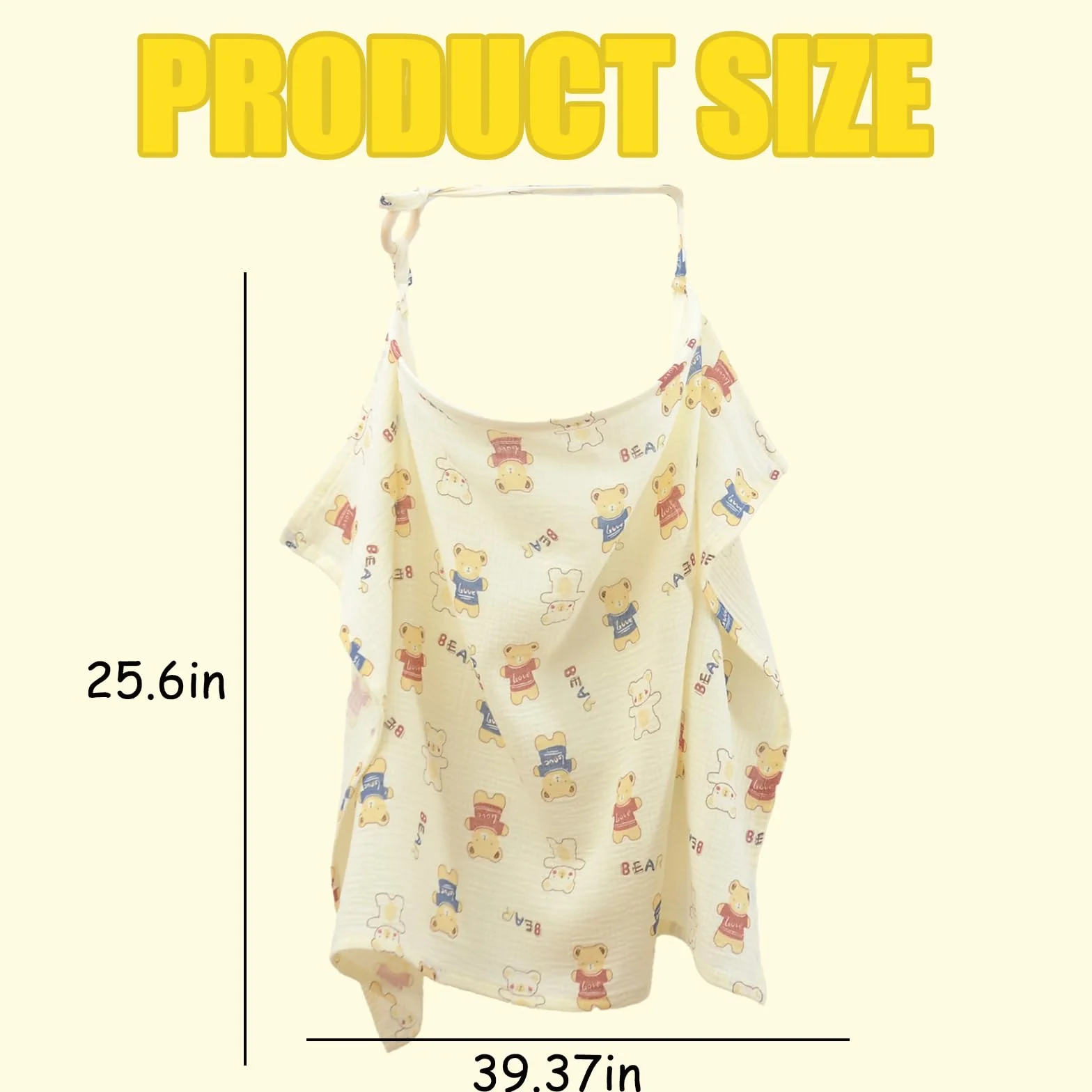 Couverture d'allaitement 360° en coton respirant pour bébé - Tablier d'allaitement