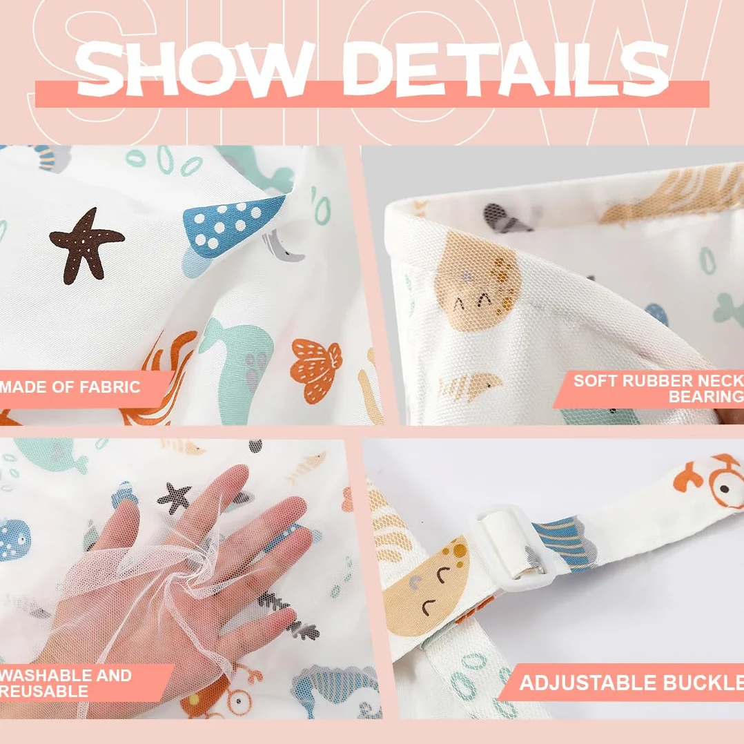 Tablier Allaitement Mousseline Bébé Grande Housse Cape Anneau Rigide Coton