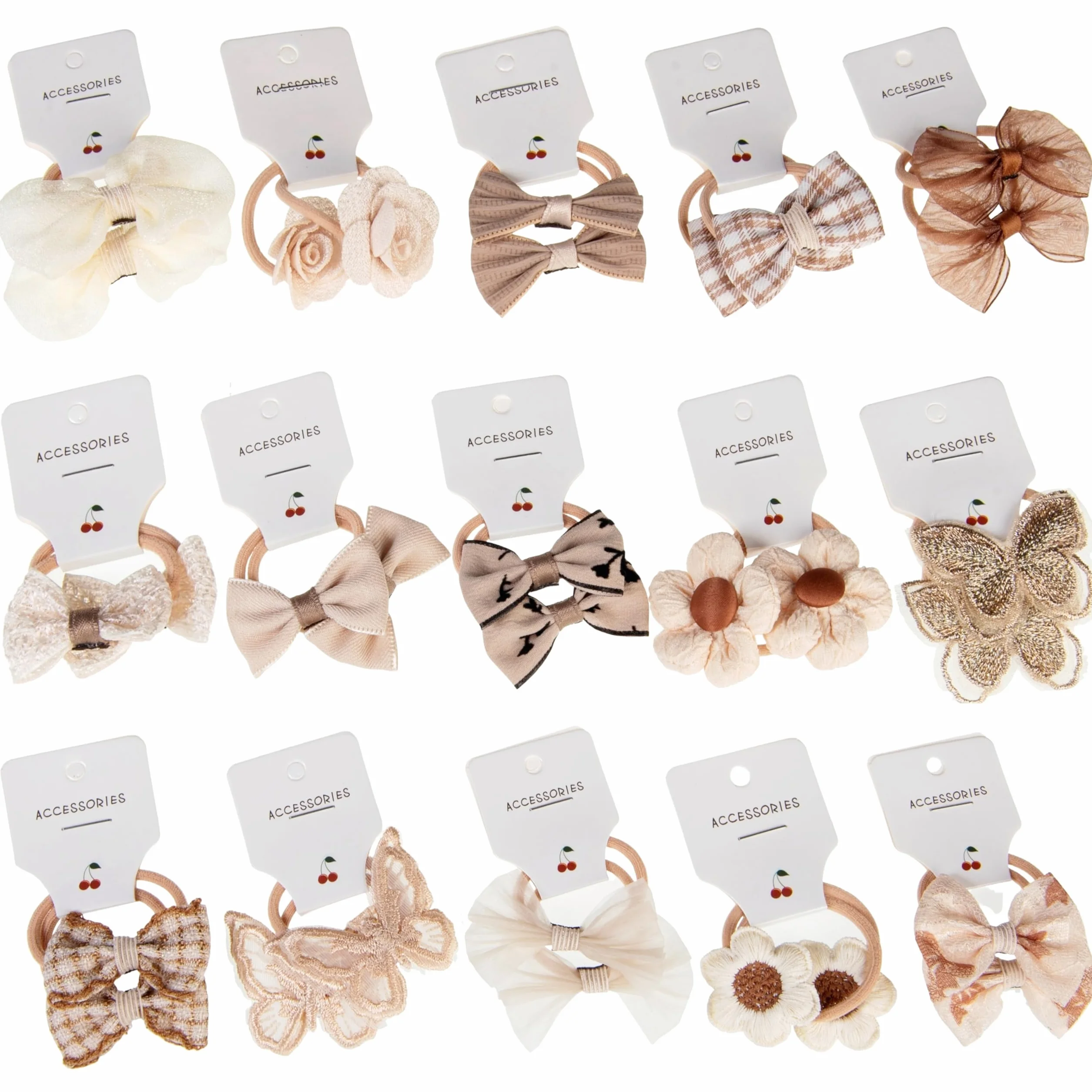 Élastiques à cheveux pour enfants lot de 30 colorés souples accessoires cheveux filles