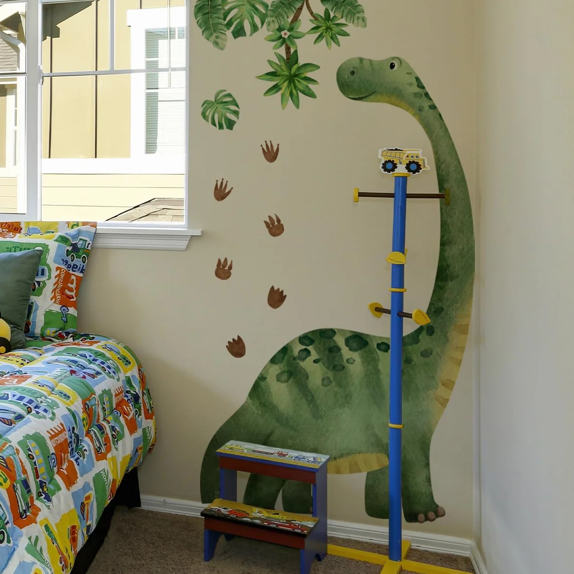 WandSticker4U® Autocollant mural dinosaure enfant 139x176 cm Déco murale chambre garçon fille