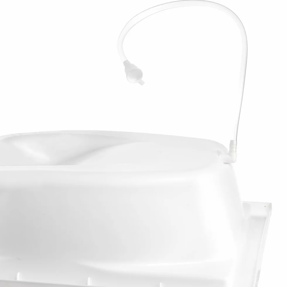 Table à Langer bébé Formula avec baignoire amovible, tuyau drainage, rangement et 4 roulettes