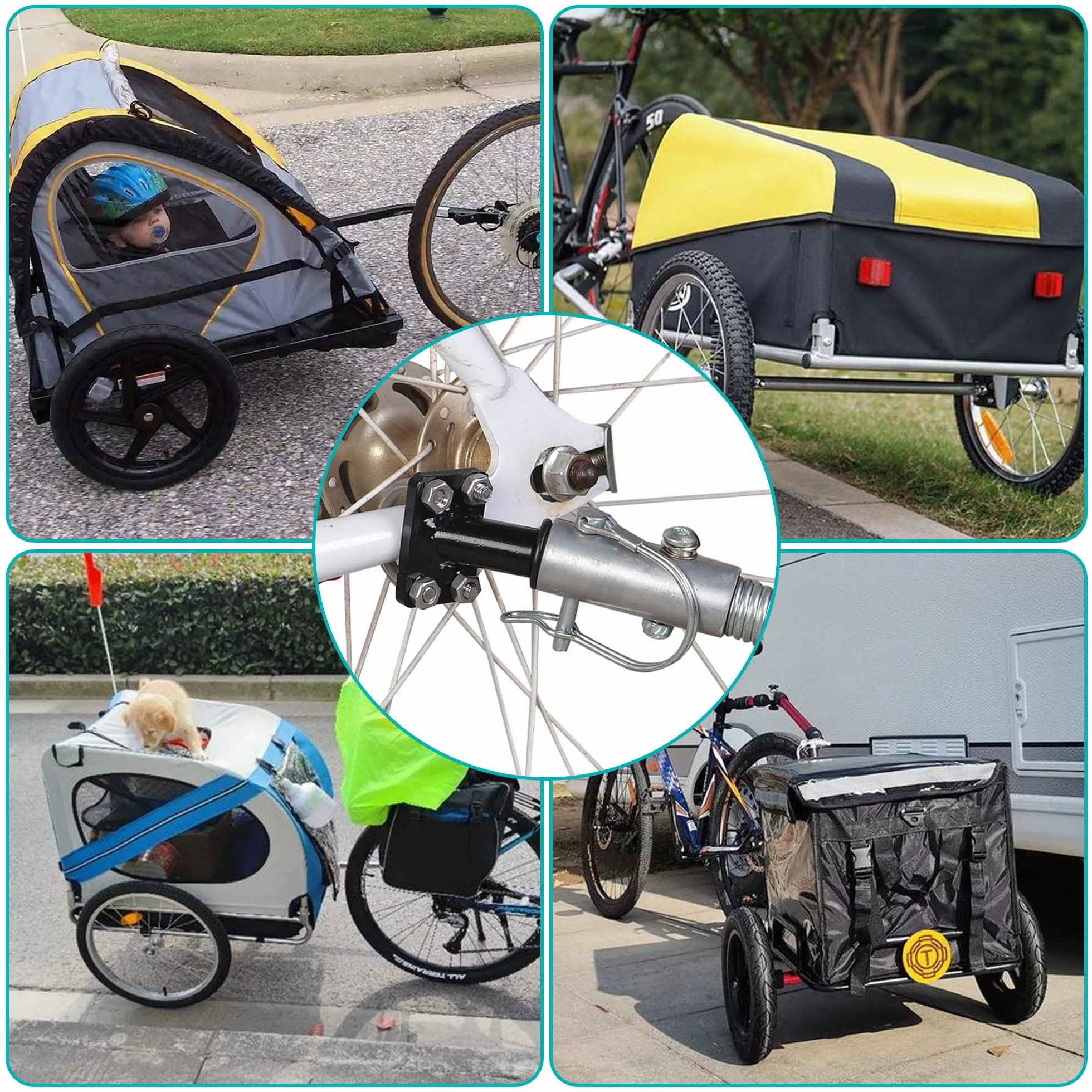 Raccord d'attelage de remorque de vélo Schwinn Instep adaptateur enfants chiens accessoires connecteur 2025