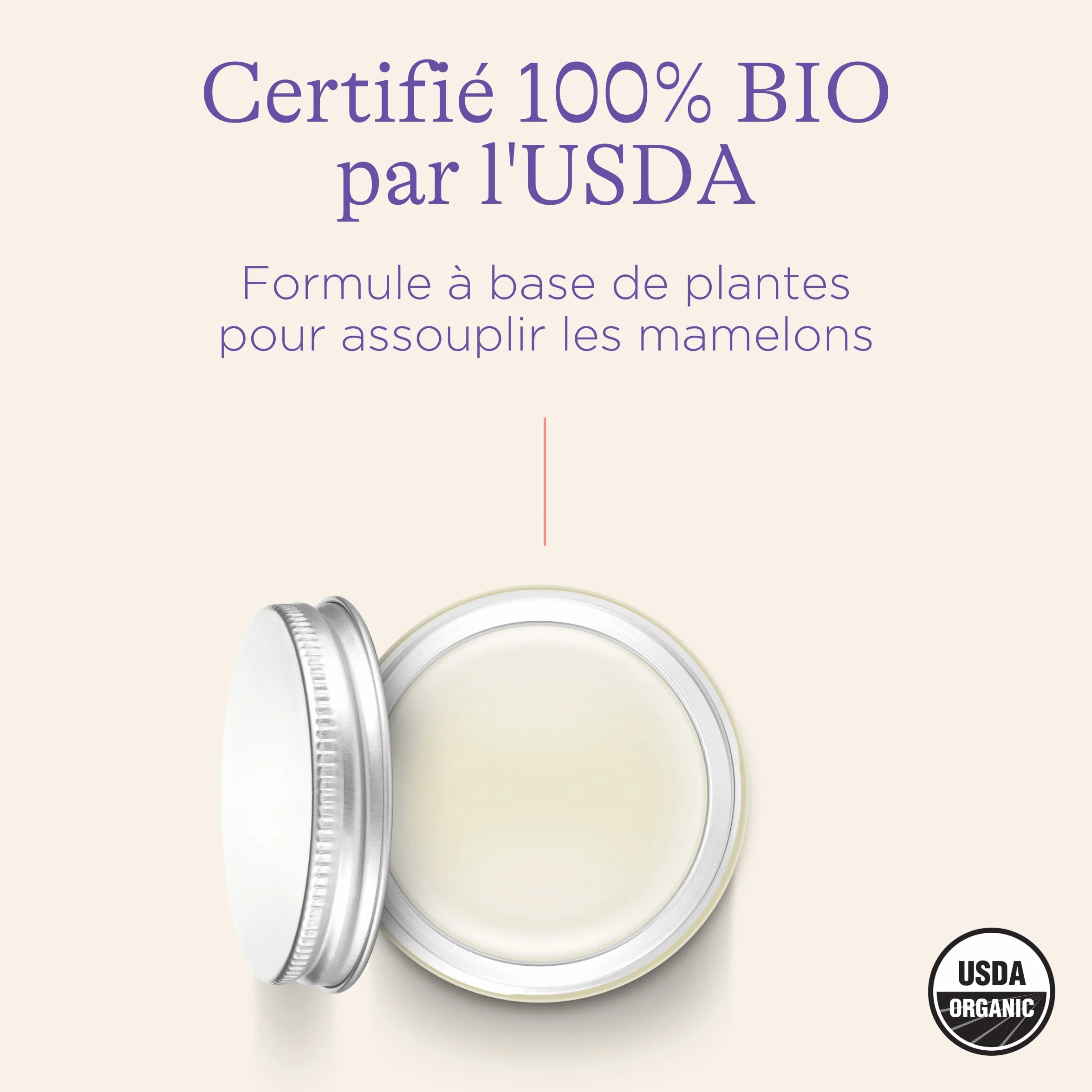 Lansinoh Baume Allaitement Bio 100% Naturel Hydratation Protection Mamelons 40g