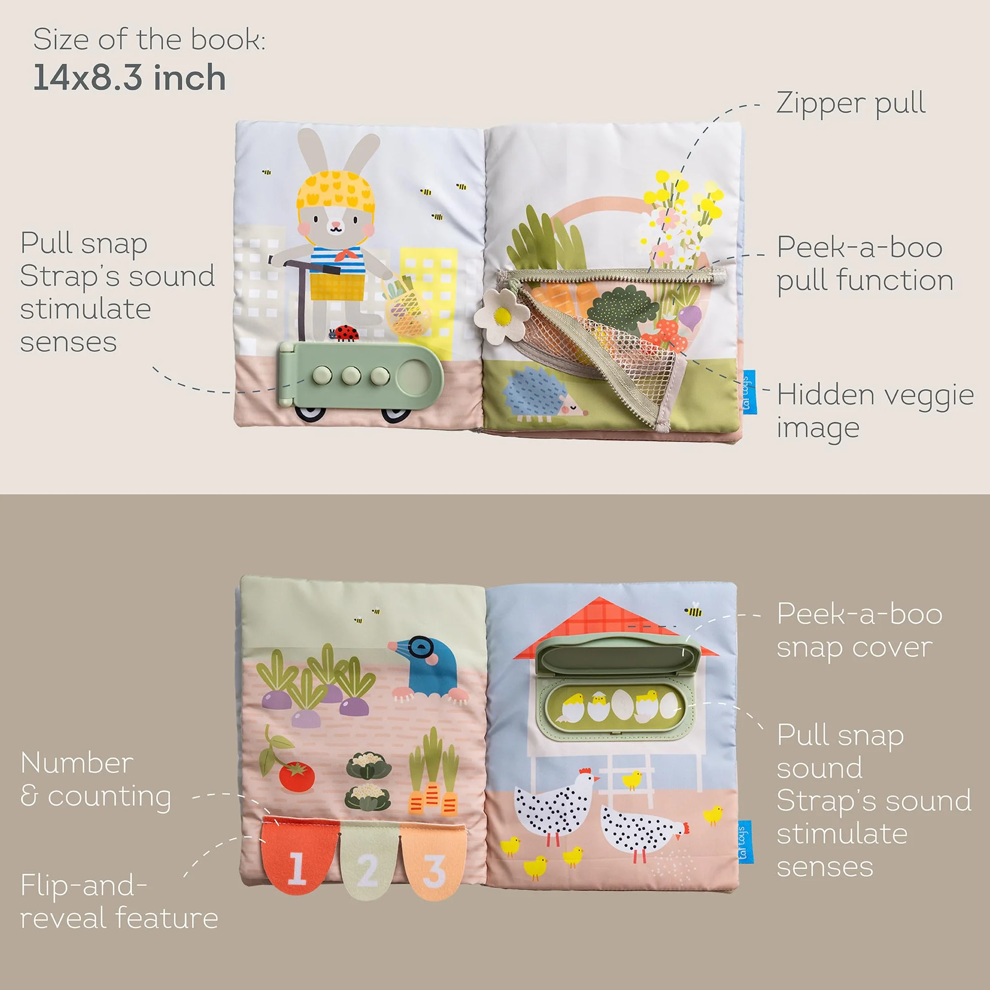 Taf Toys Mon Premier Livre d'activités 13355