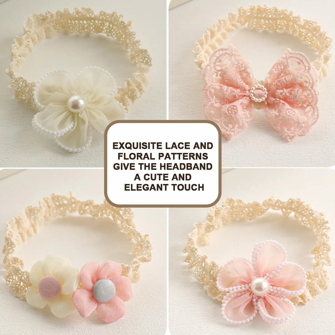 Bandeaux Bébé Fille Bandeau Cheveux Arc Turban Élastique Fleur Accessoires Enfant