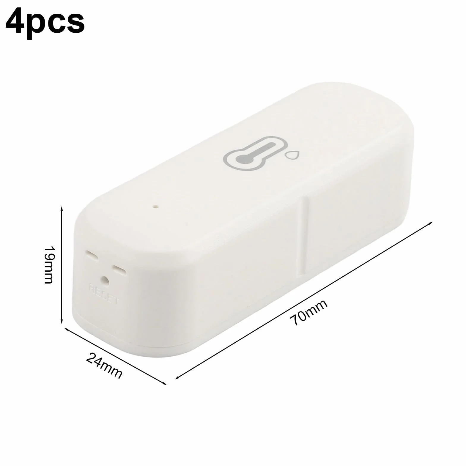 Capteurs Hygromètre Thermomètre Zigbee, Détecteur Intelligent Température Humidité Intérieur Sans Fil avec Alarme Application
