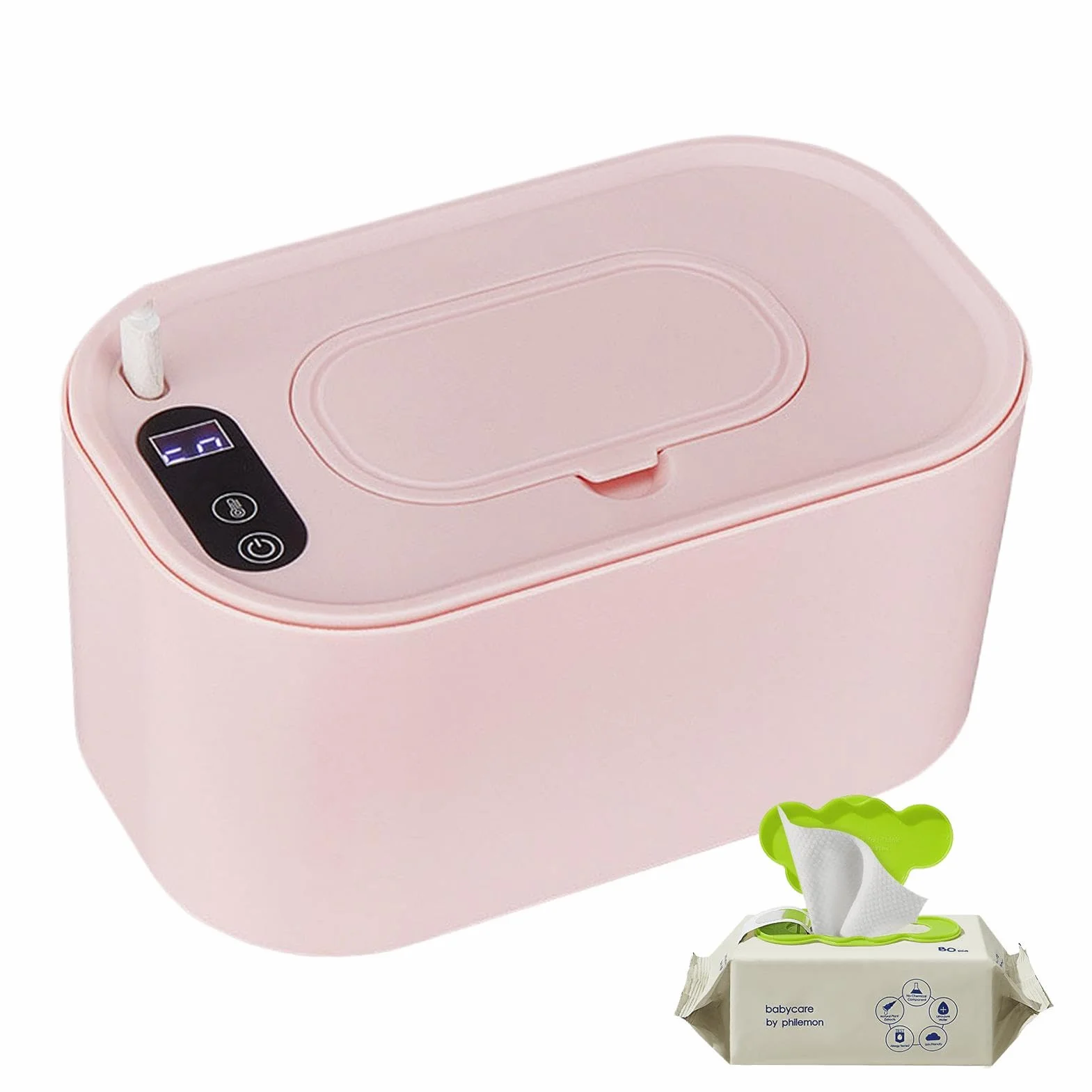 Chauffe-lingettes USB Portable Grande Capacité Température Constante Réglable pour Bébé Couches