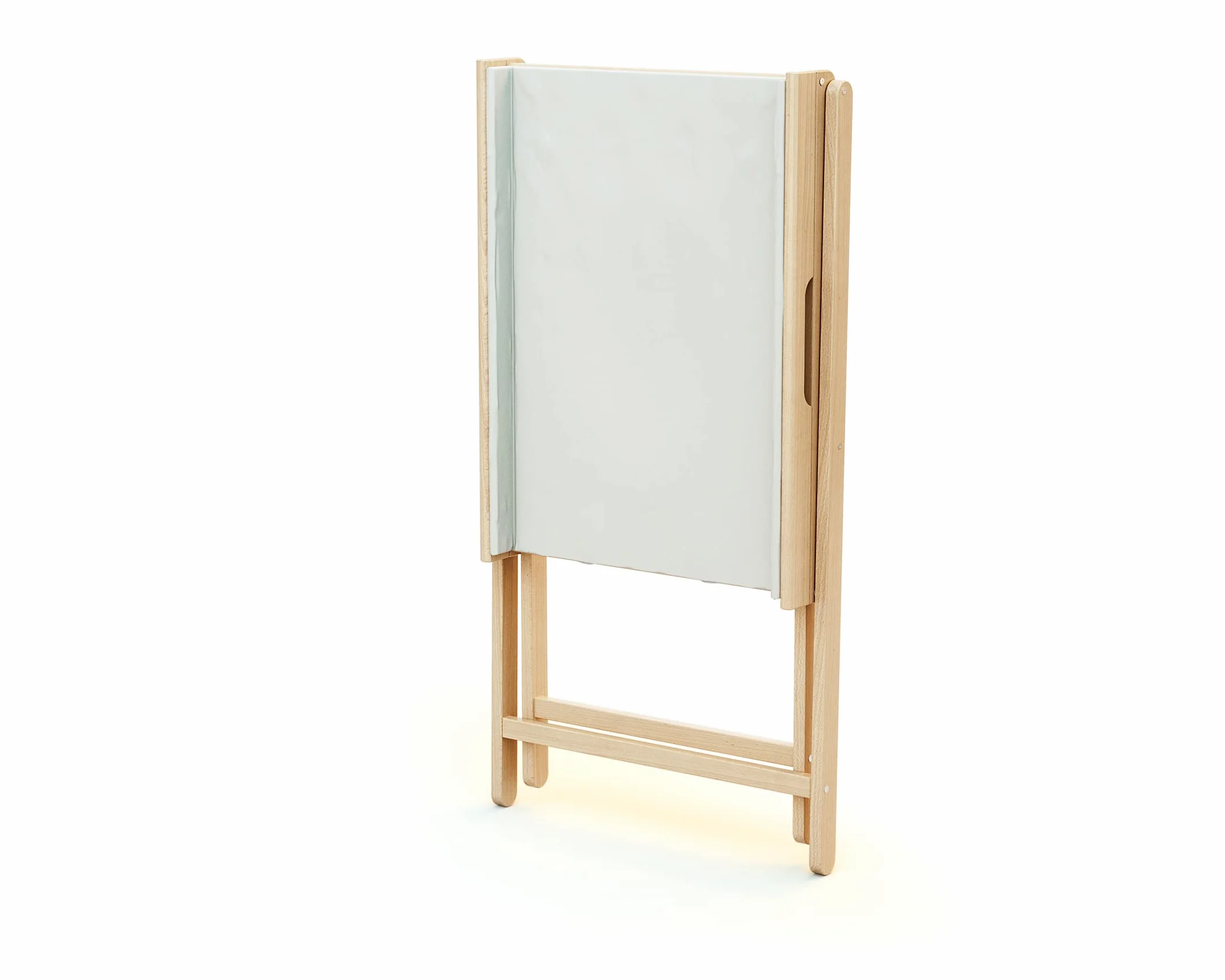 Table à langer pliante PALA Hêtre verni 78x58x90,5 cm avec matelas PVC
