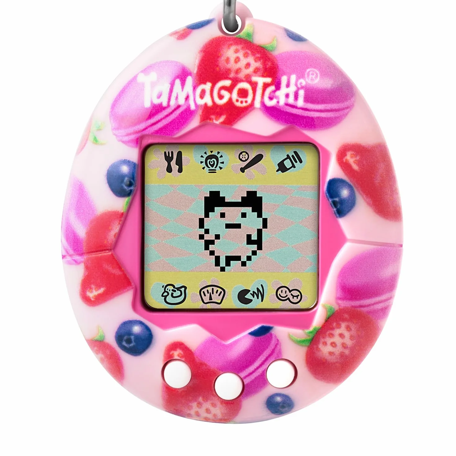 Tamagotchi Original Berry Delicious Animal interactif écran LCD Français 3 Boutons Mini-Jeux Jouet Enfant 8 Ans+