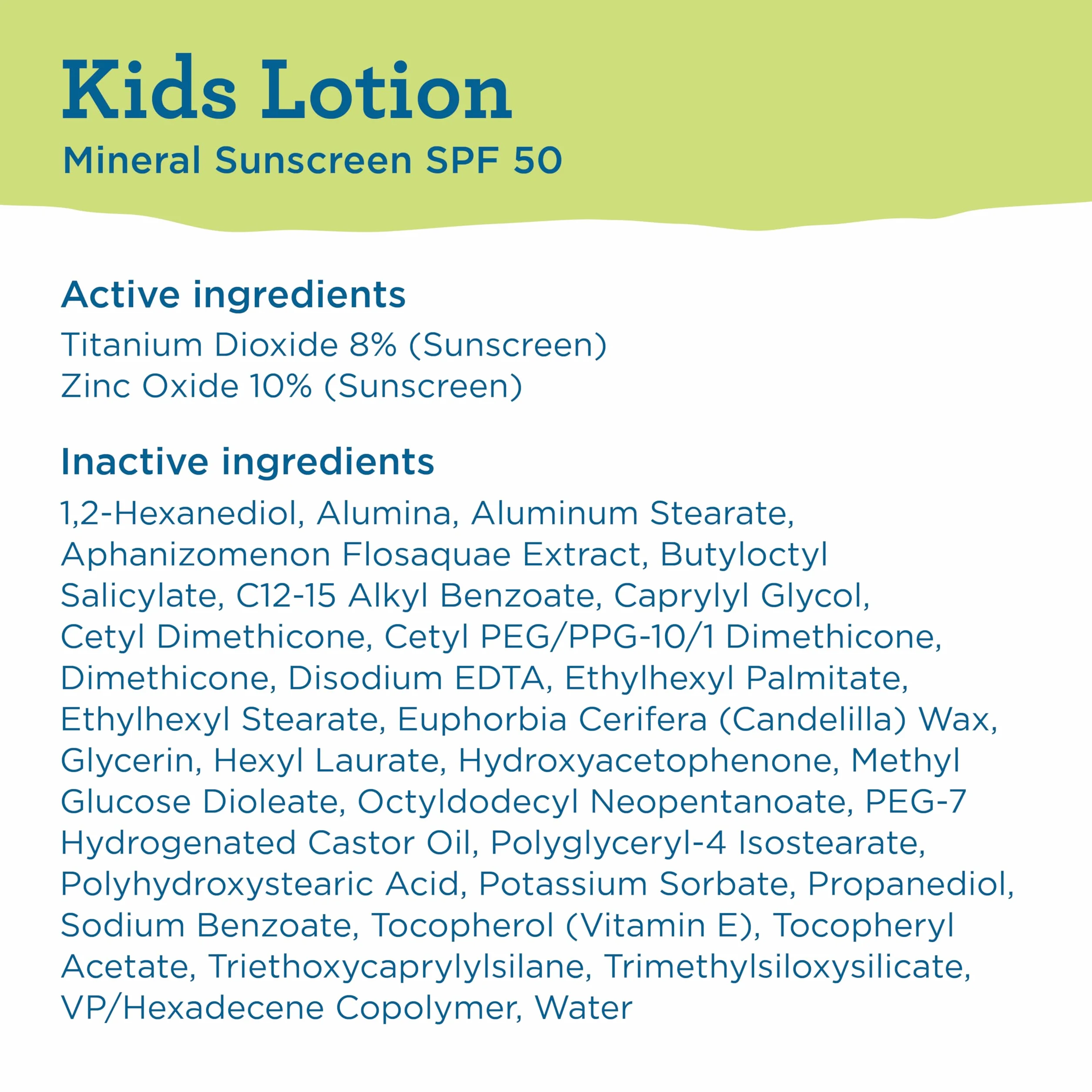 BLUE LIZARD Kids Sunscreen Lotion SPF 50+ 5 oz Crème