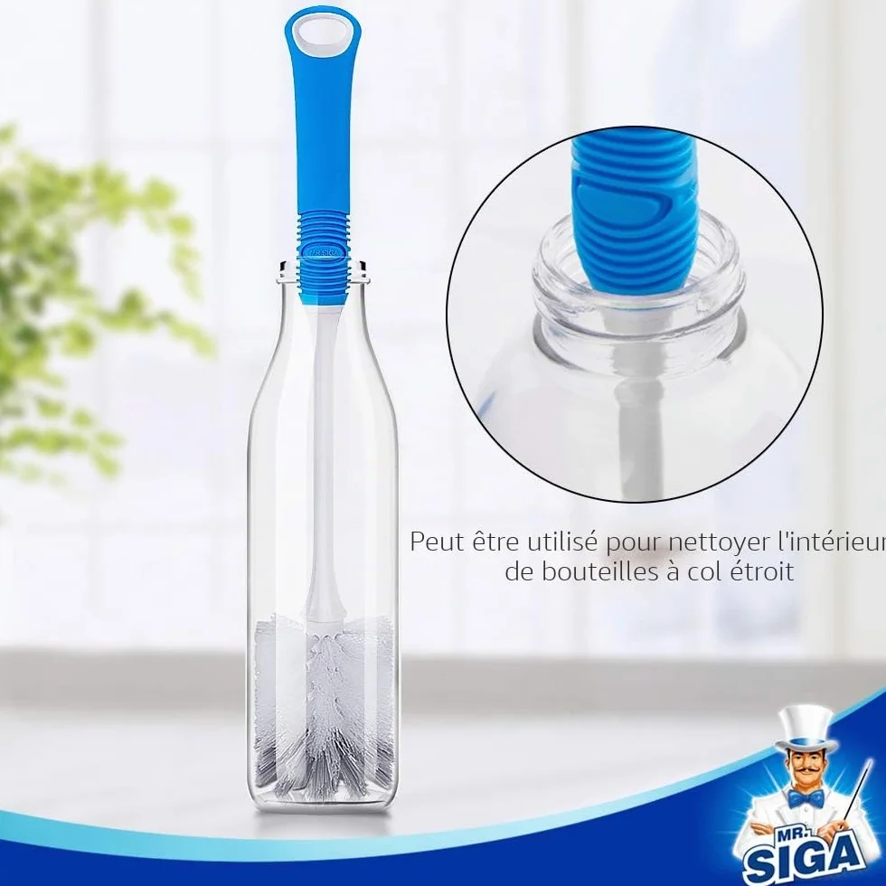 MR.SIGA Goupillon Bouteille Long Manche Brosse Biberon Thermos Tasse