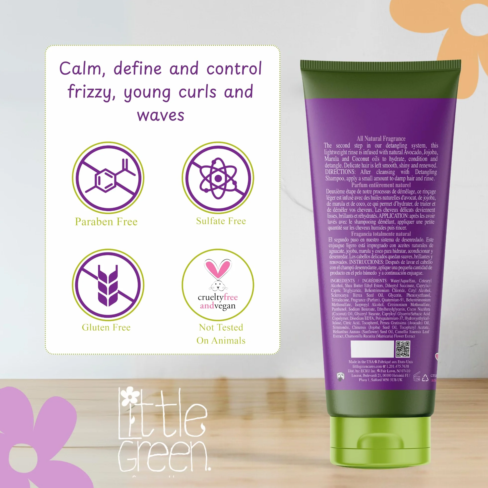 Little Green Kids Rinse après-shampoing 180 ml