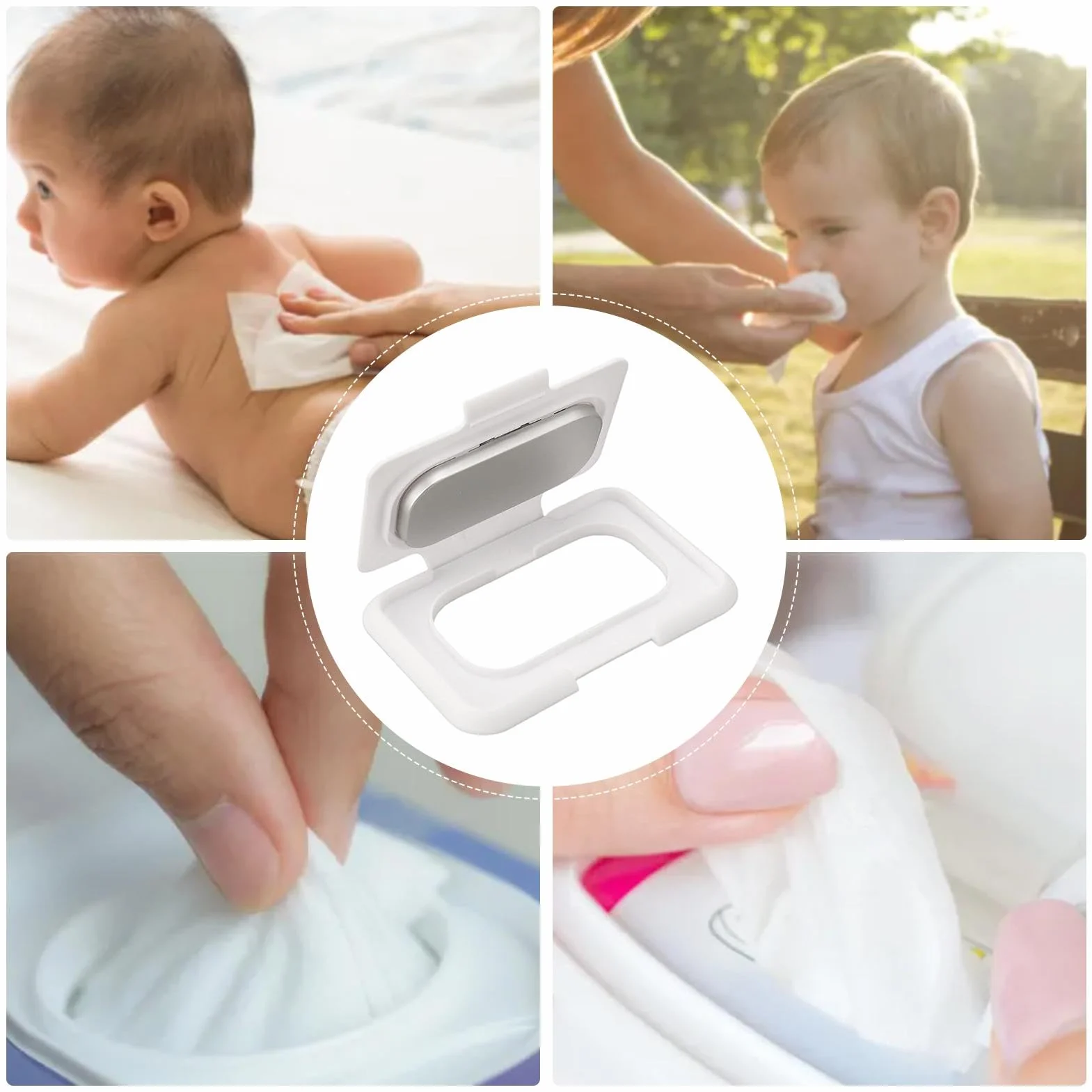 Chauffe-Lingettes Pour Bébé avec Thermostat Boîte de Lingettes Humides Support Distributeur