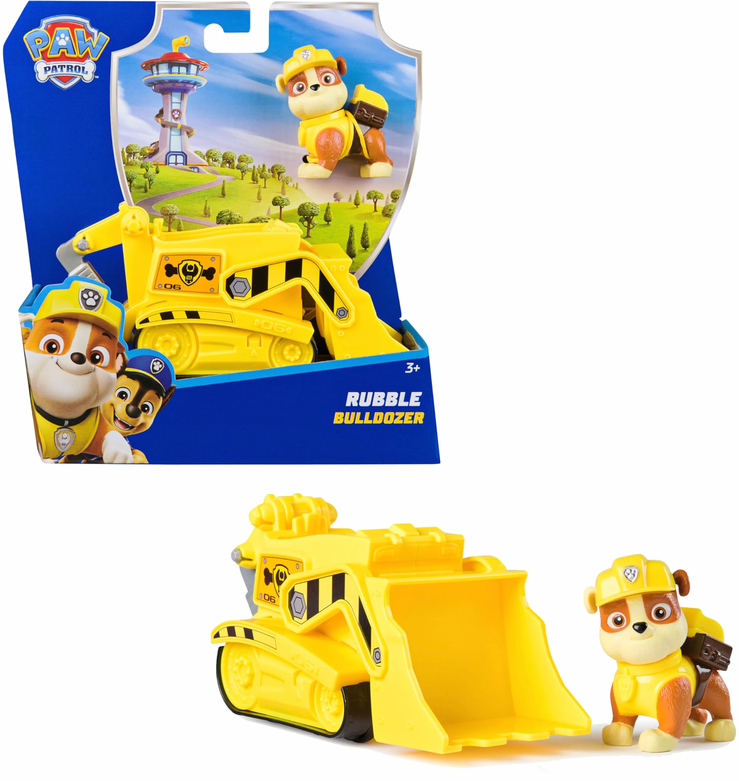 Paw Patrol Pat Patrouille Véhicule Figurine Ruben Voiture À Collectionner Plastique Recyclé Jouet Enfant 3 Ans+