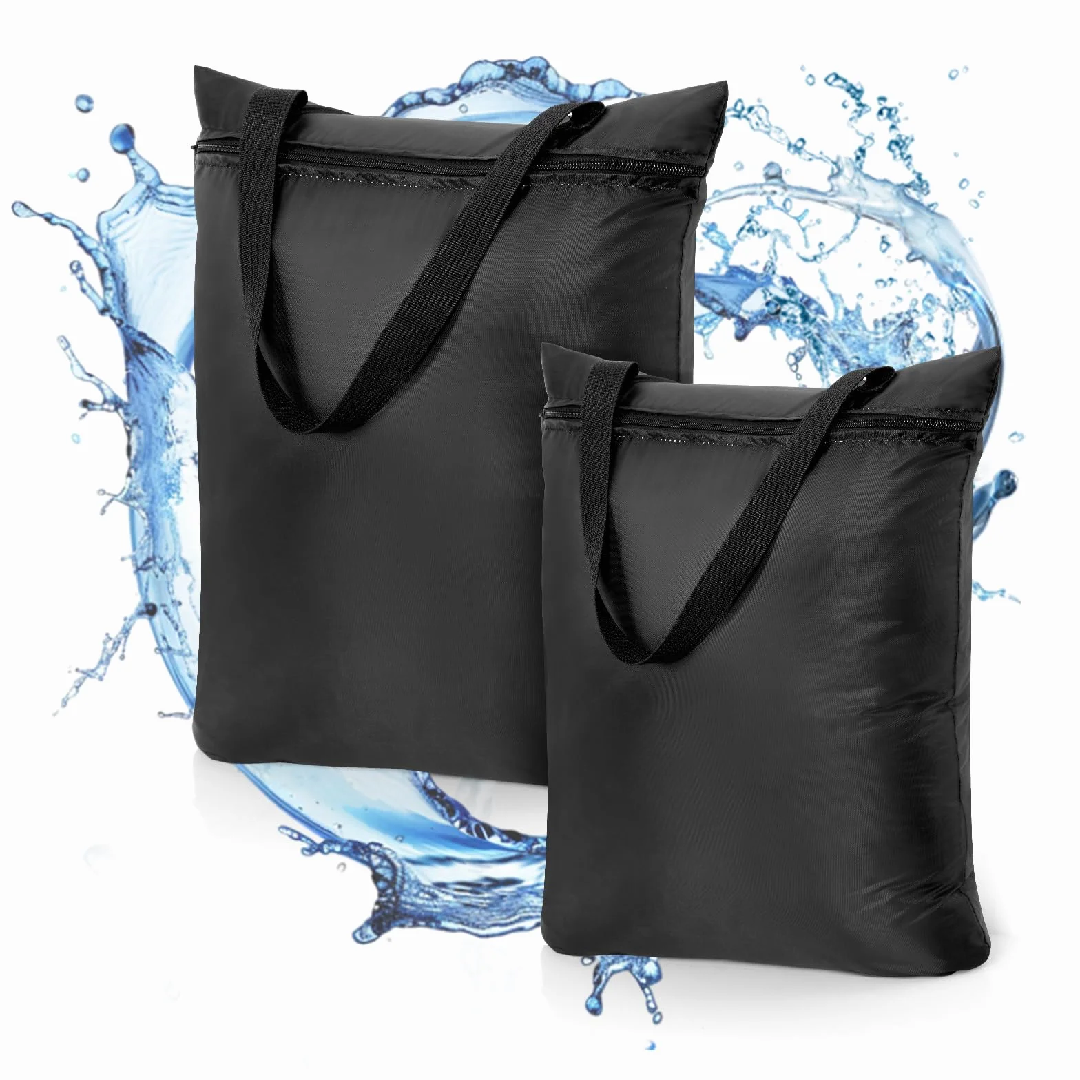 Sac Linge Sale Voyage Pliable Imperméable 30x40CM Lot de 2 avec Poignée Sac de Rangement pour Vêtements