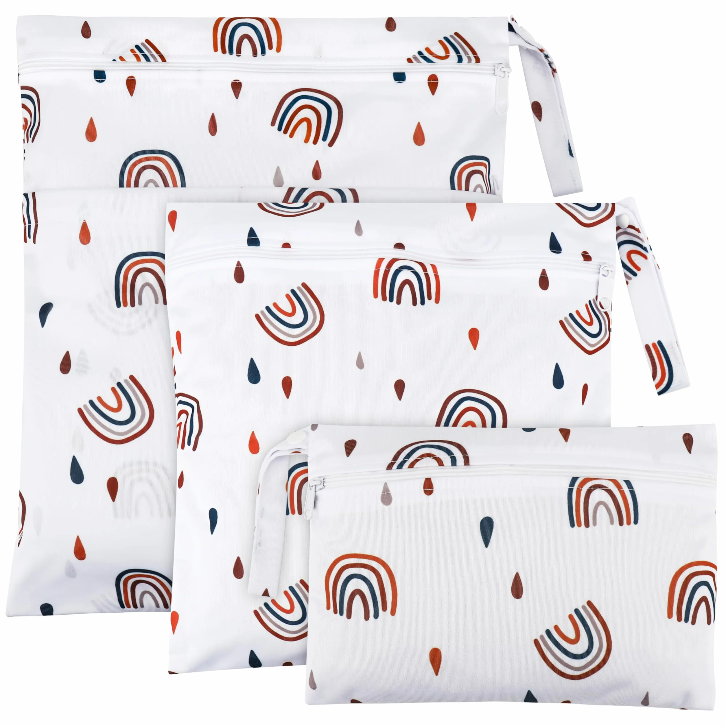 Zocipro Grand Sac à Couches Lavables Imperméable pour Bébé - Zippé pour Voyages