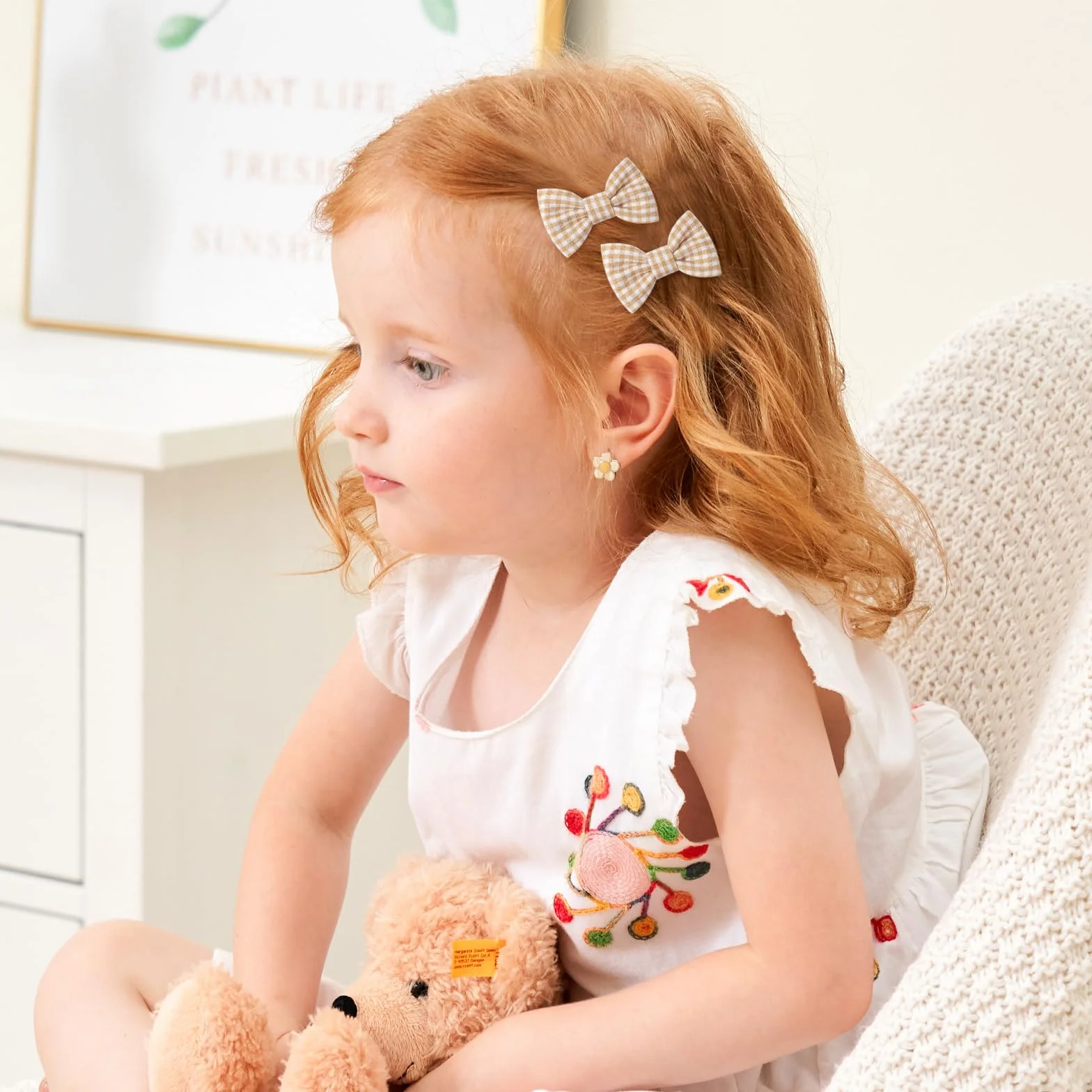 Jollybows 20pcs Barettes Cheveux 5 cm Pince Noeud Cheveux Bébé Accessoires Enfant