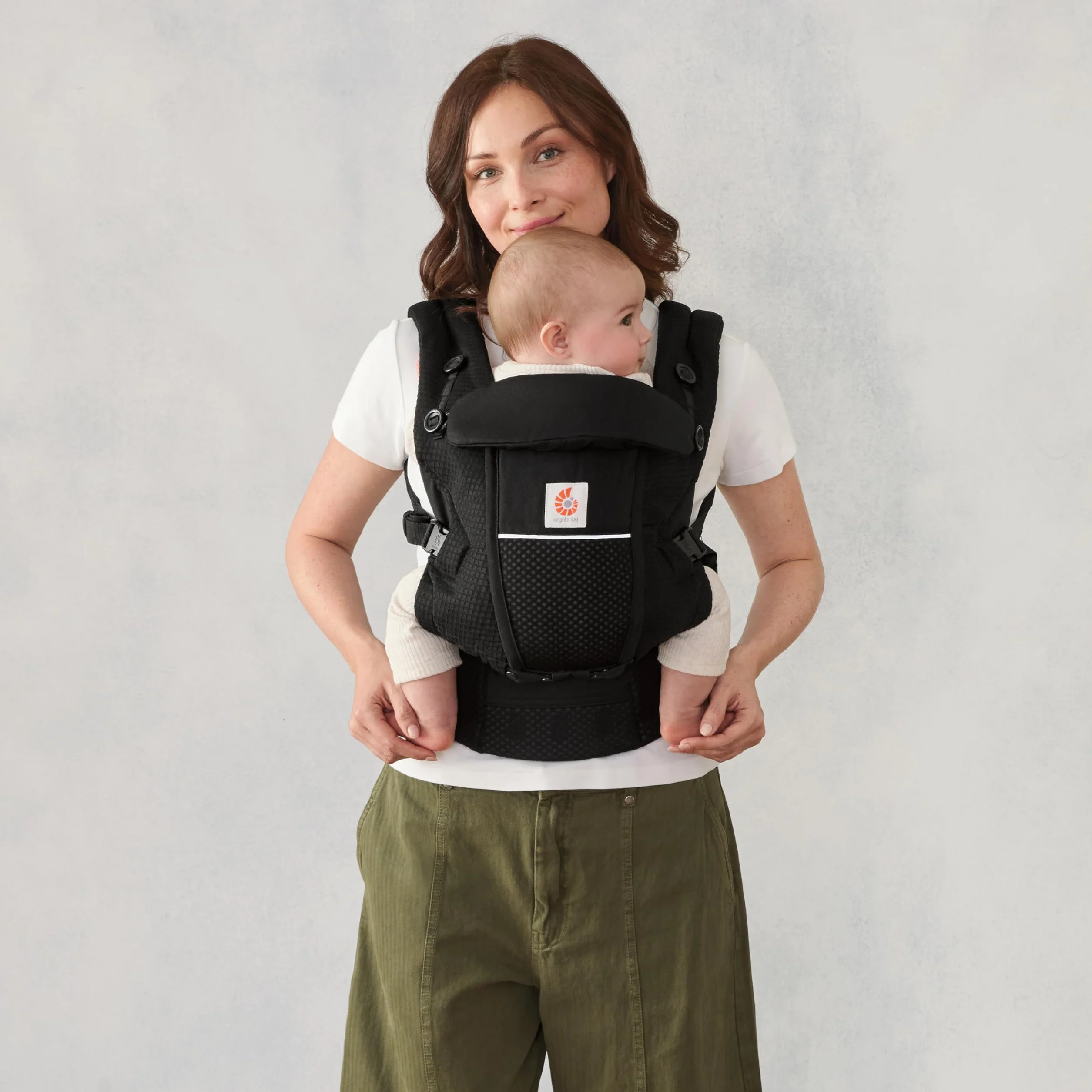 Ergobaby Porte-Bébé Adapt Onyx Black 3 positions Mesh SoftFlex ventral dorsal nouveau-nés