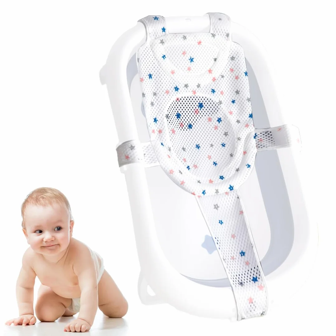 Réducteur de baignoire antidérapant tapis de bain coussin pour bébé réglable respirant