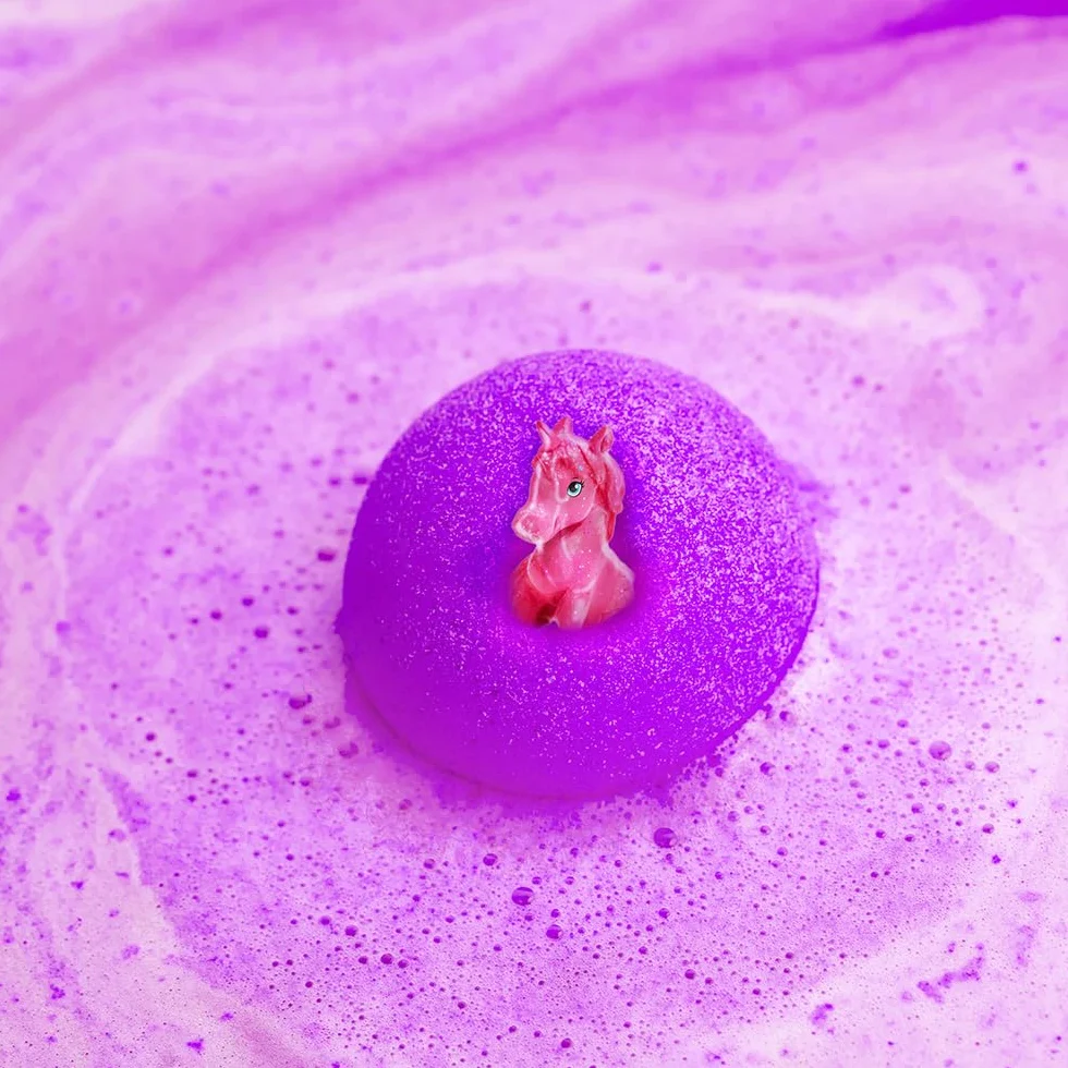 Lot de 6 Grandes Bombes de Bain Surprise Licorne avec Jouets Inclus, Coffret Cadeau Baff Bomb Effervescent
