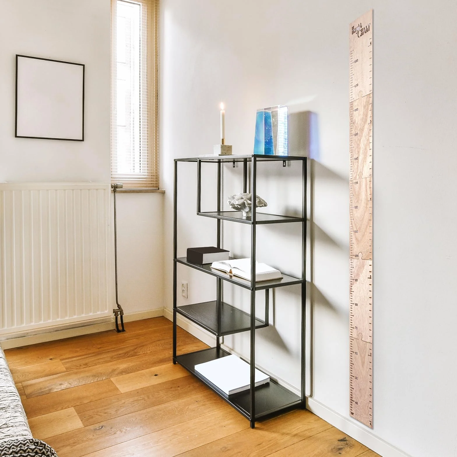 Règle de croissance en bois pour enfants, murale amovible décoration chambre