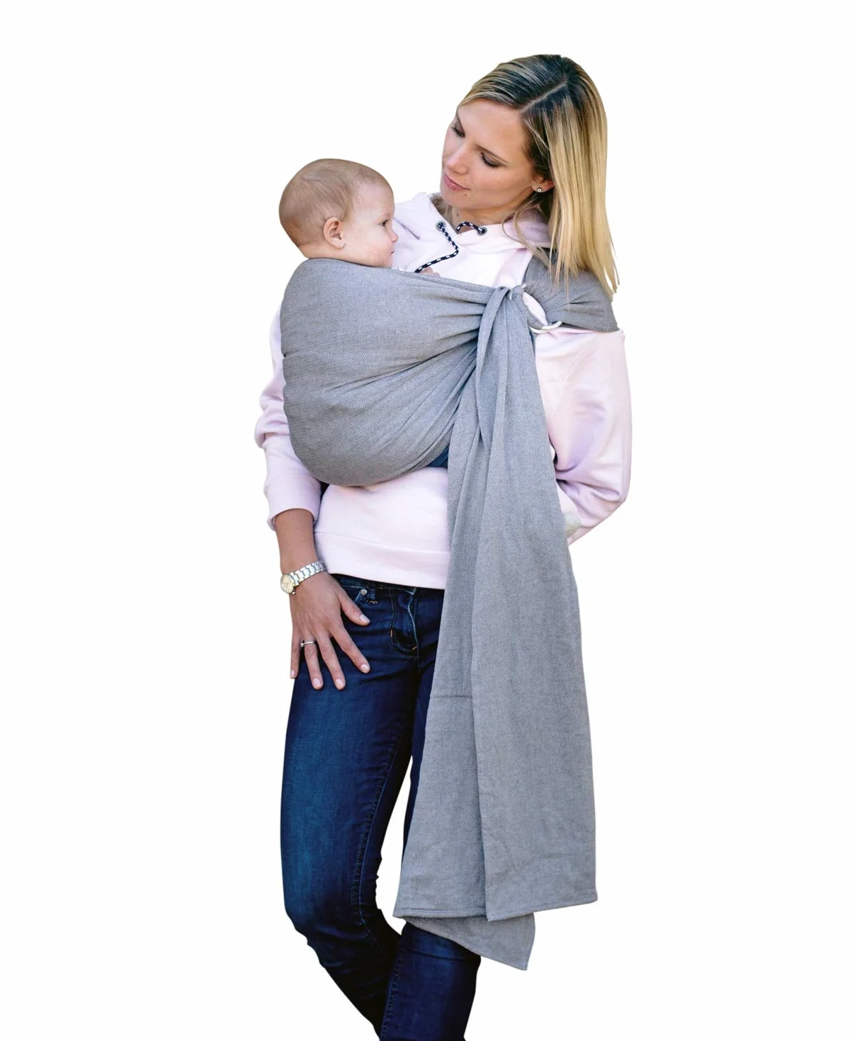 Amazonas Ring Sling Echarpes de Portage Grey 180 cm