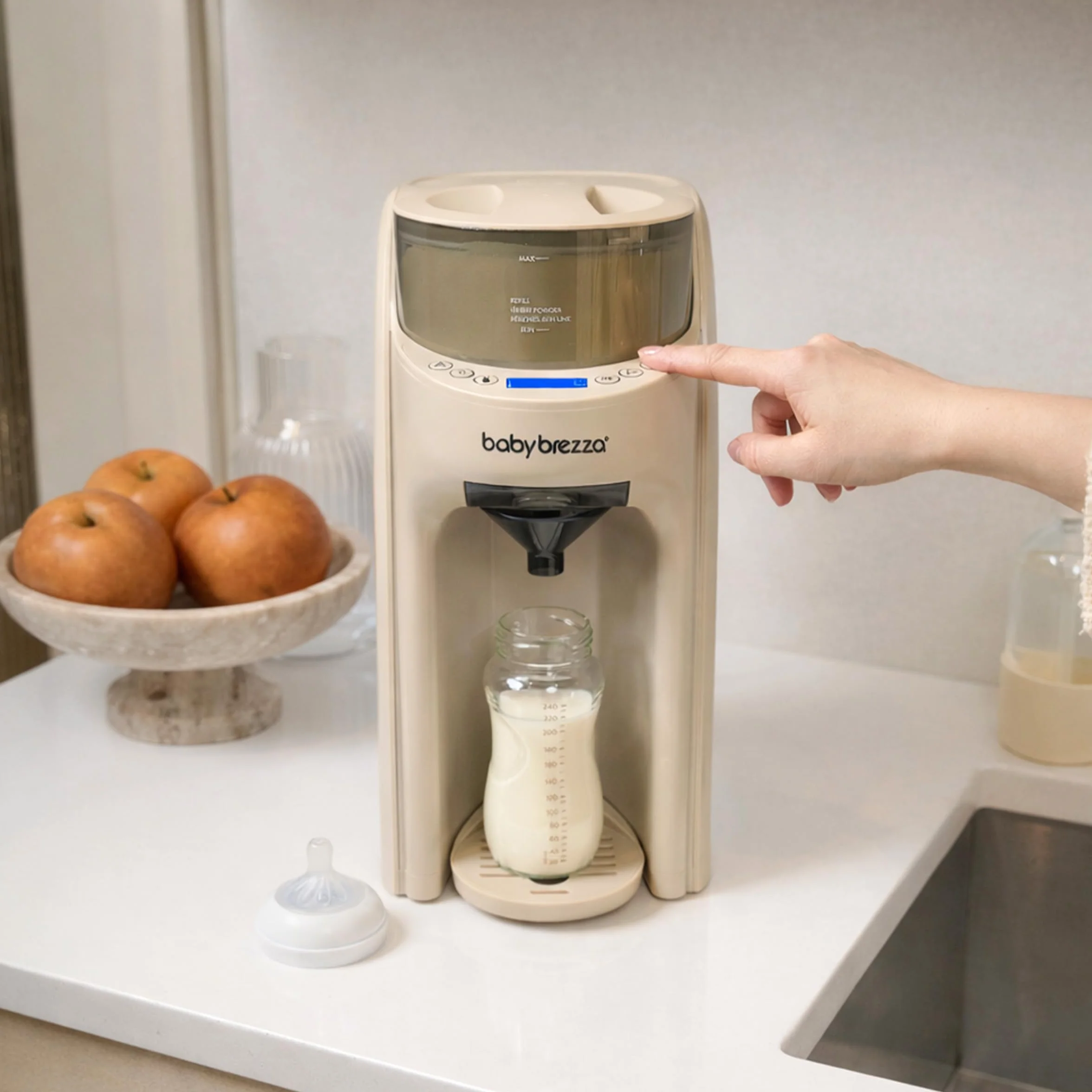 Baby Brezza Formula Pro Advanced Préparateur de Biberons Automatique Beige Oatmeal